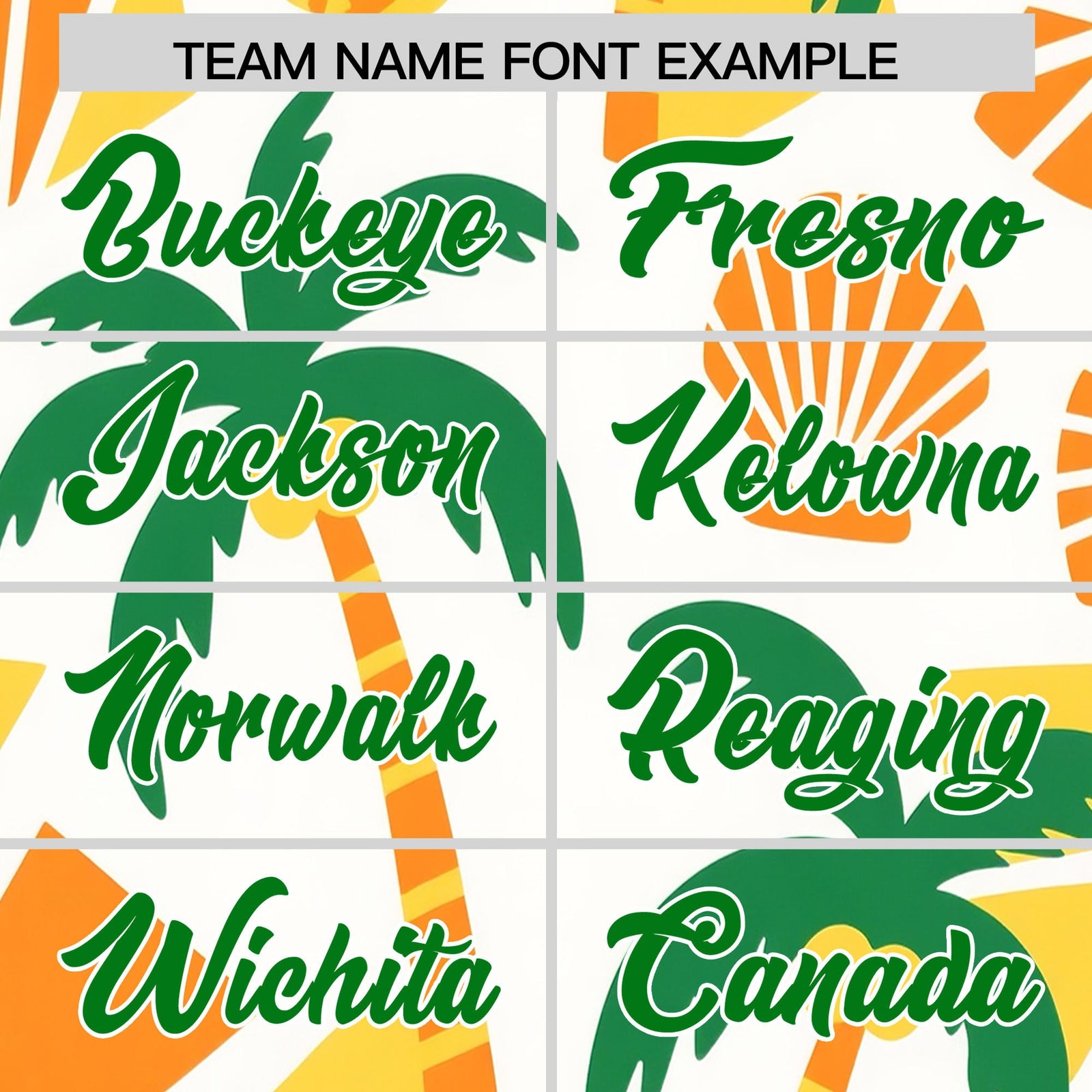 Custom White Kelly Green Palm Tree Pattern Graffiti Hawaiian Style Baseball Jersey| KXKSHOP