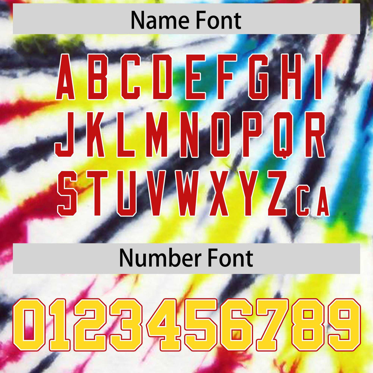 Custom Multi Color Tie-Dye Graffiti Pattern Authentic Baseball Jersey