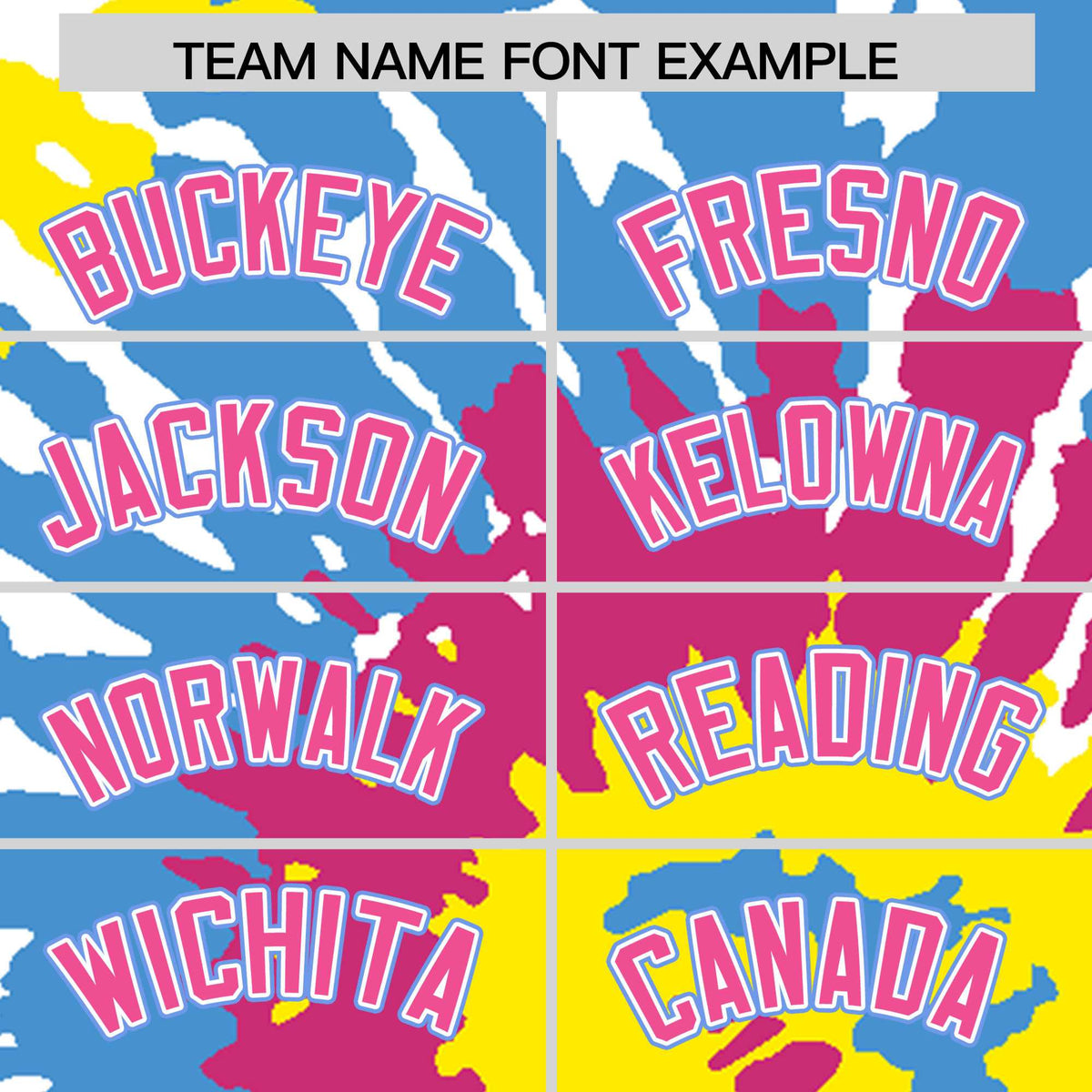 Custom Multi Color Tie-Dye Graffiti Pattern Authentic Baseball Jersey