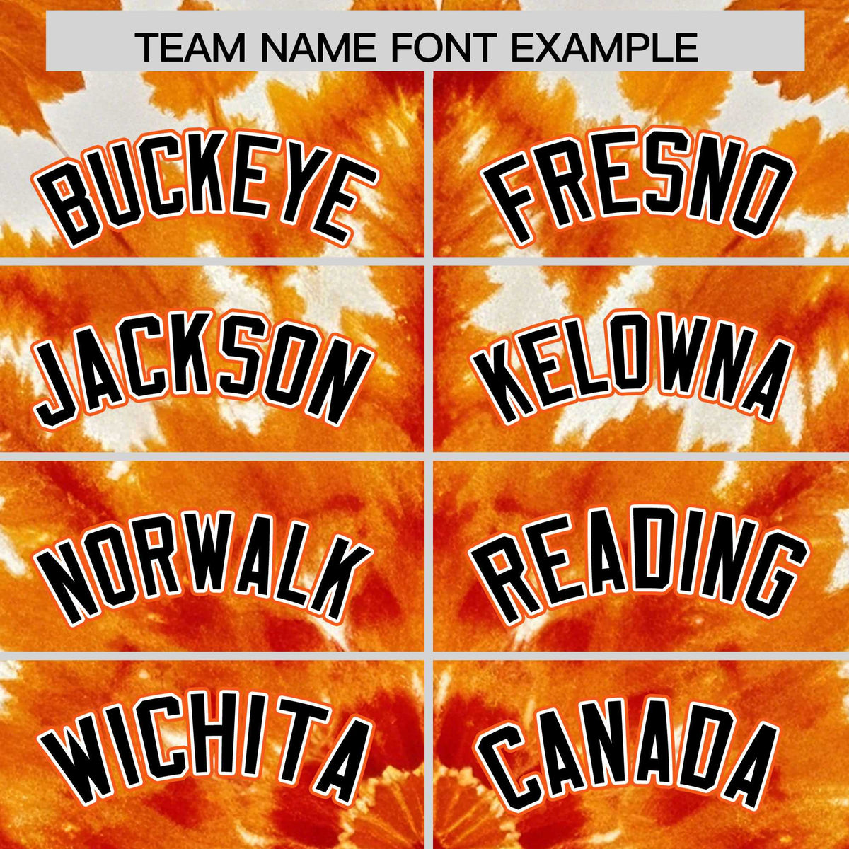 Custom Orange Tie-Dye Graffiti Pattern Authentic Baseball Jersey