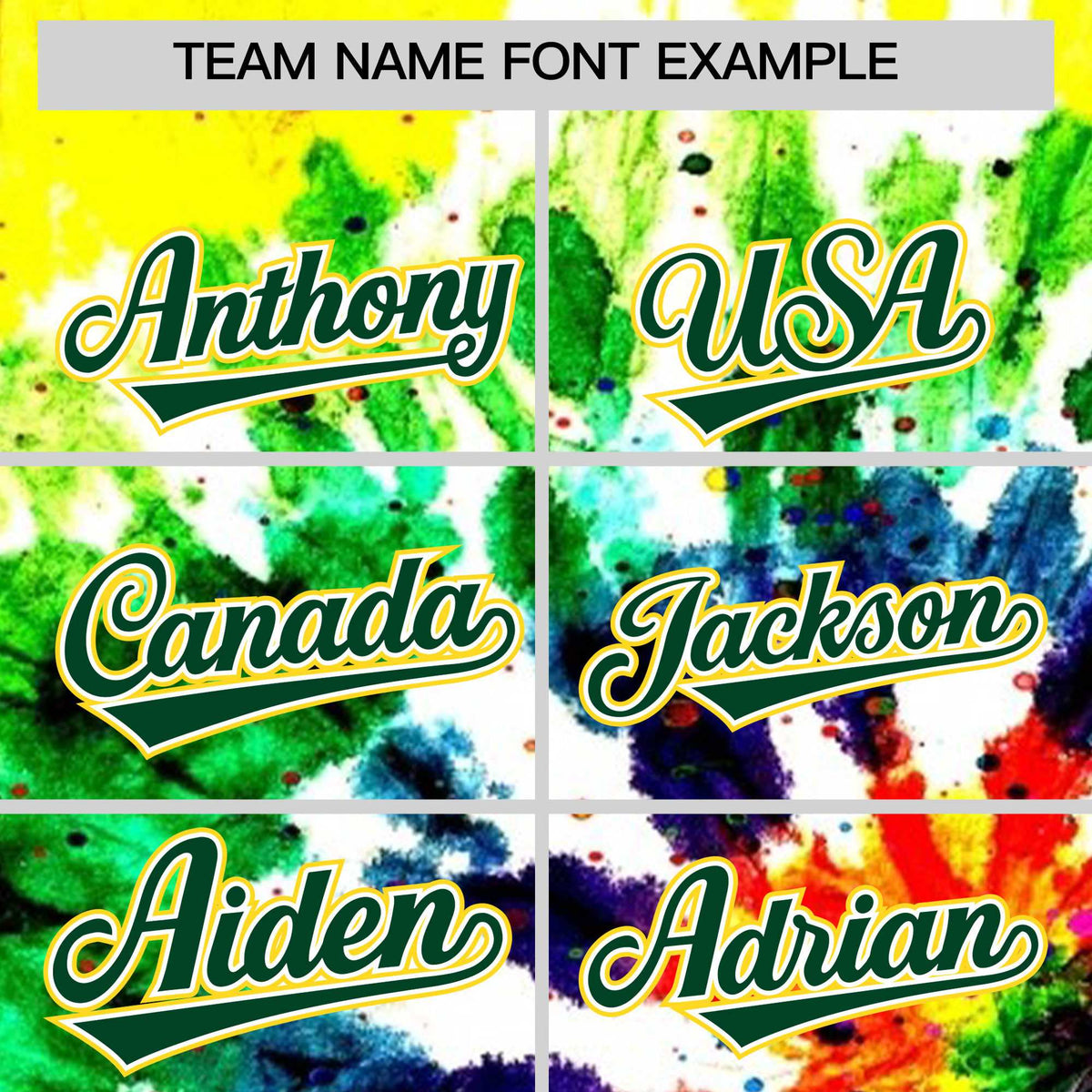 Custom Multi Color Tie-Dye Graffiti Pattern Authentic Baseball Jersey