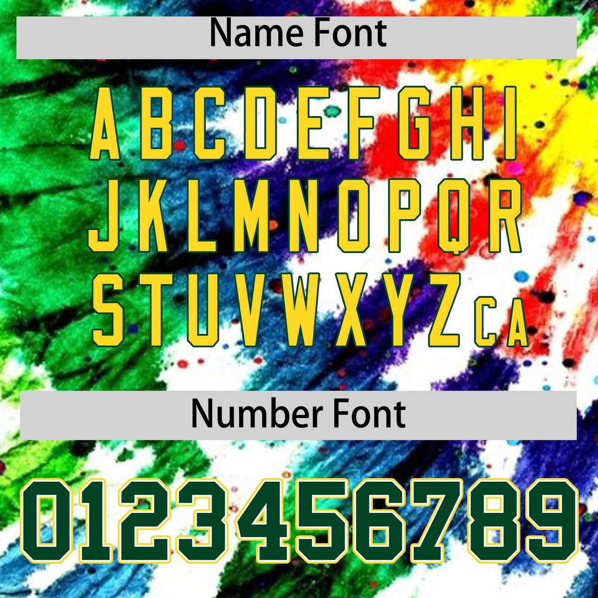 Custom Multi Color Tie-Dye Graffiti Pattern Authentic Baseball Jersey