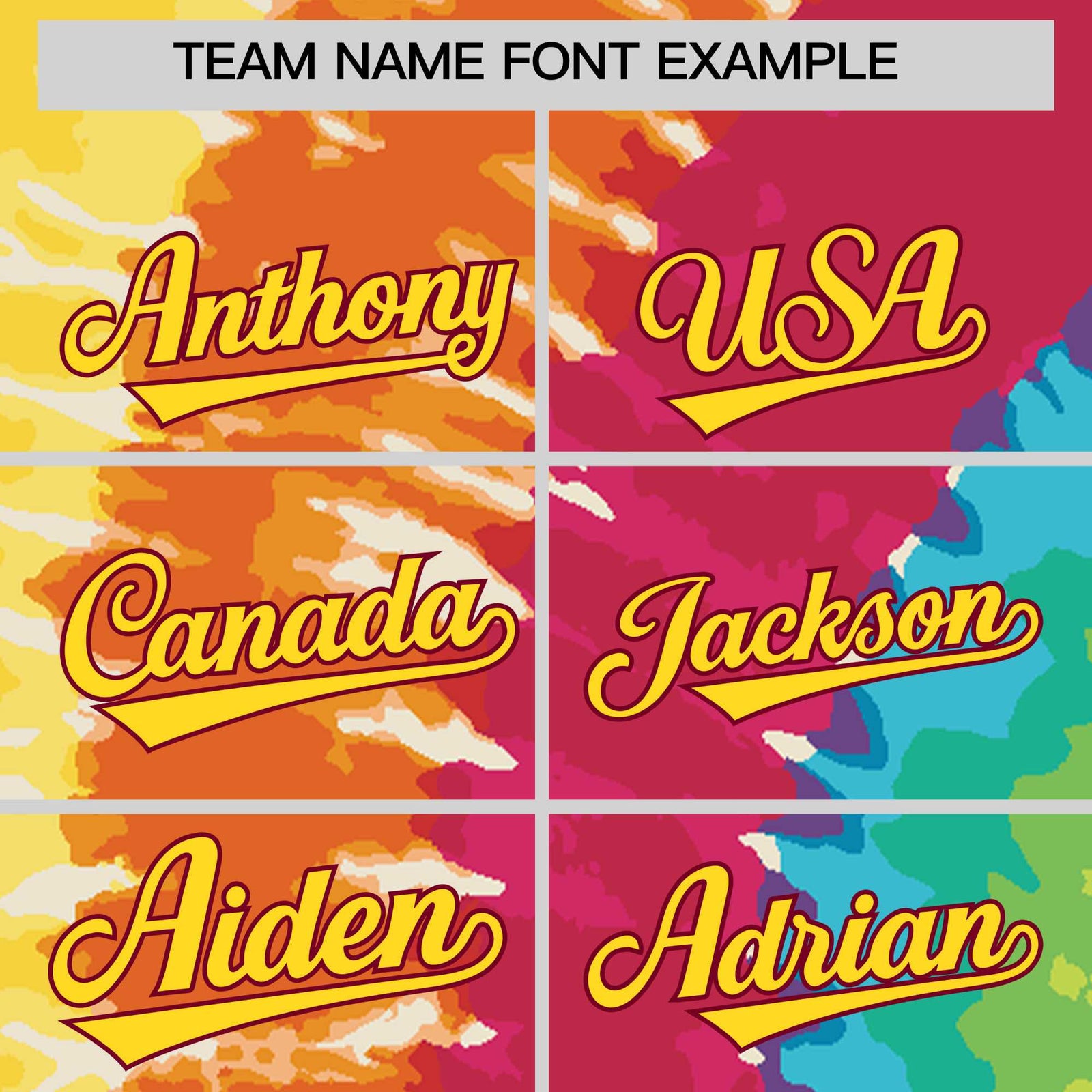 Custom Multi Color Tie-Dye Graffiti Pattern Authentic Baseball Jersey