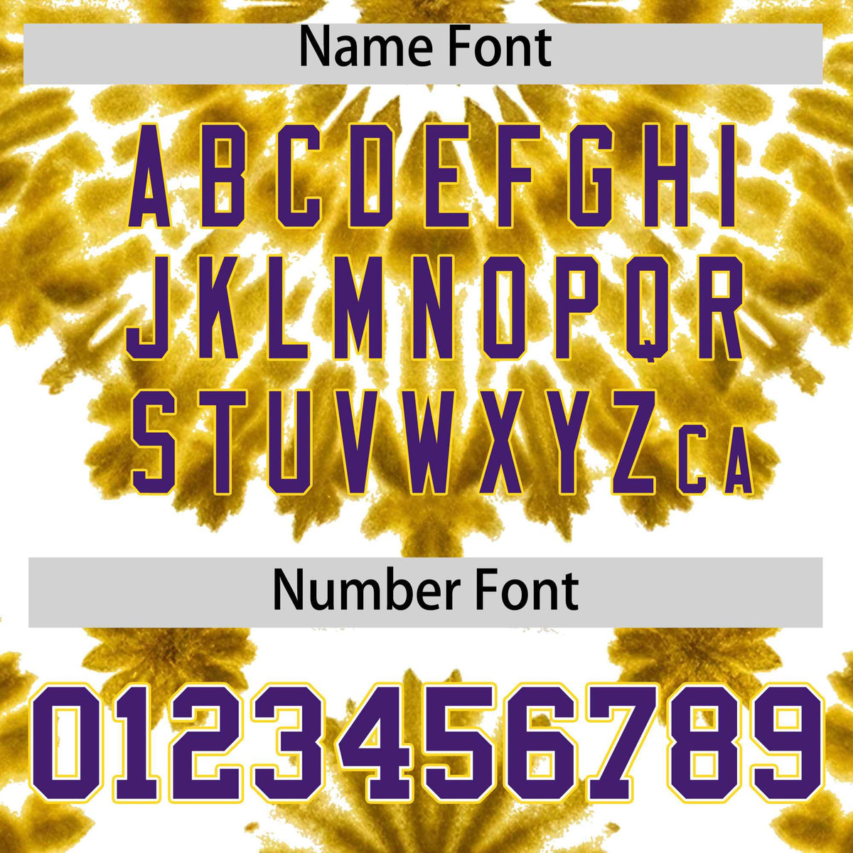 Custom Gold Tie-Dye Graffiti Pattern Authentic Baseball Jersey