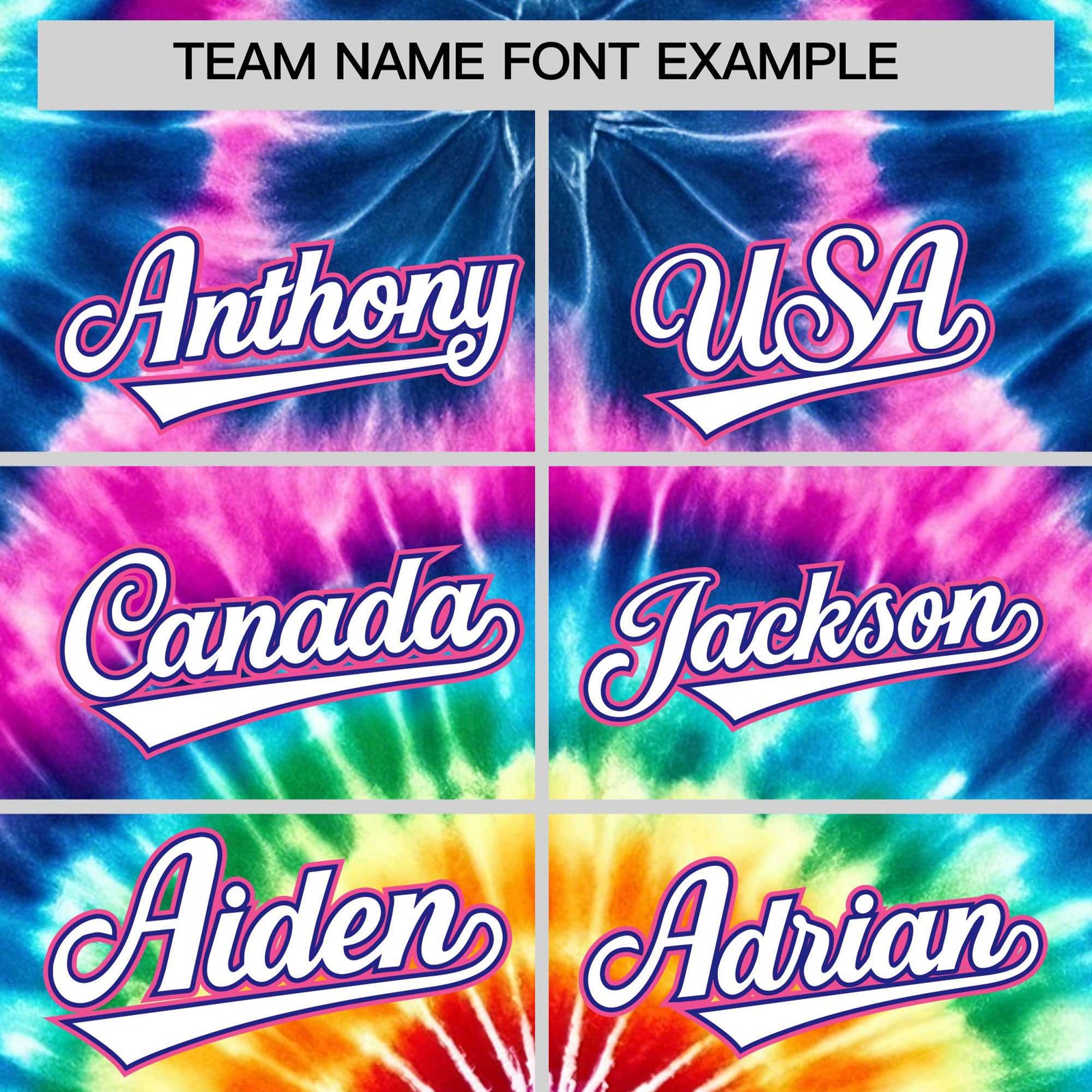 Custom Multi Color Tie-Dye Graffiti Pattern Authentic Baseball Jersey