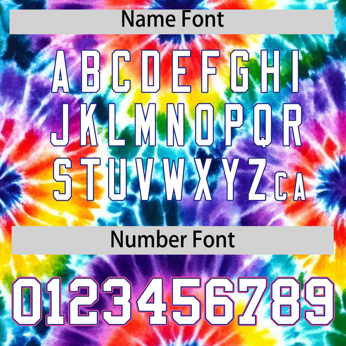 Custom Multi Color Tie-Dye Graffiti Pattern Authentic Baseball Jersey