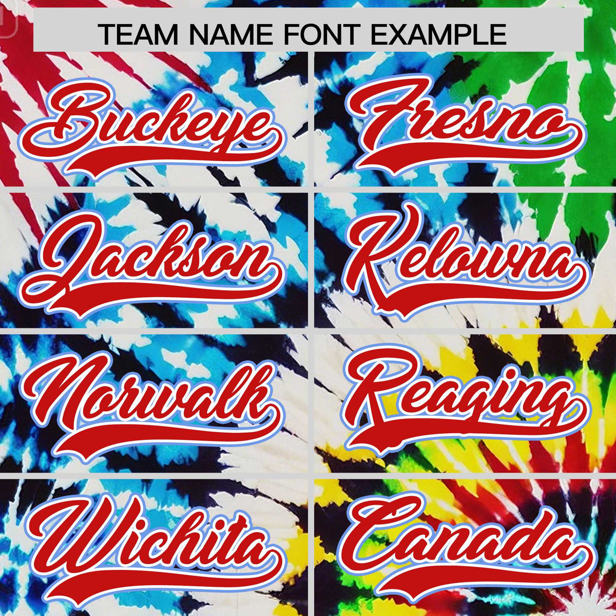 Custom Multi Color Tie-Dye Graffiti Pattern Authentic Baseball Jersey
