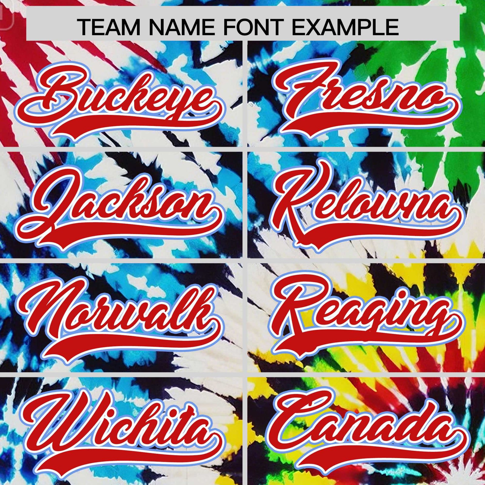 Custom Multi Color Tie-Dye Graffiti Pattern Authentic Baseball Jersey