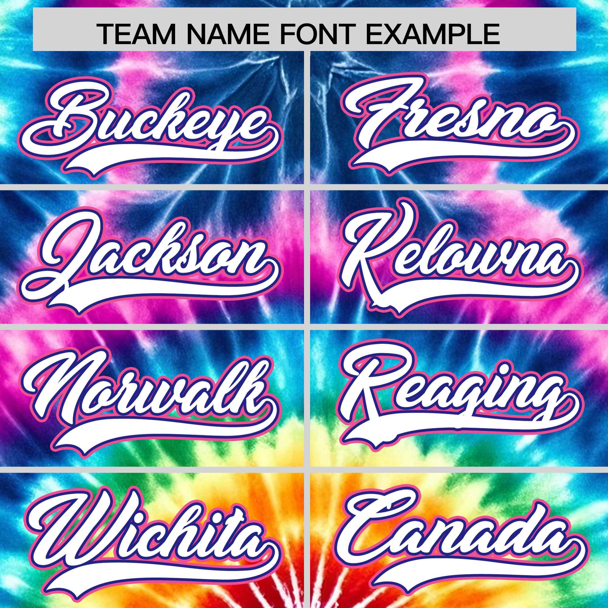 Custom Multi Color Tie-Dye Graffiti Pattern Authentic Baseball Jersey