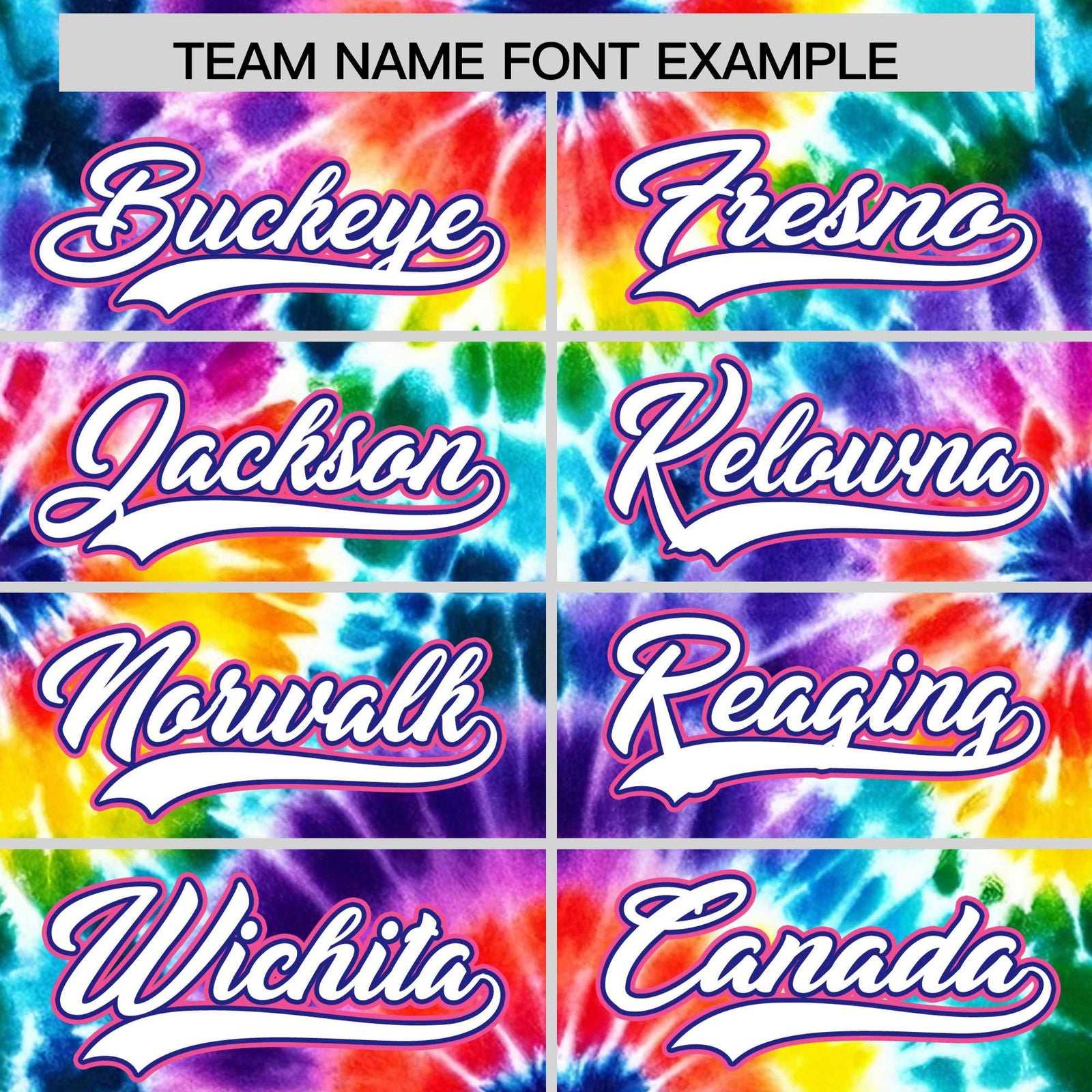 Custom Multi Color Tie-Dye Graffiti Pattern Authentic Baseball Jersey