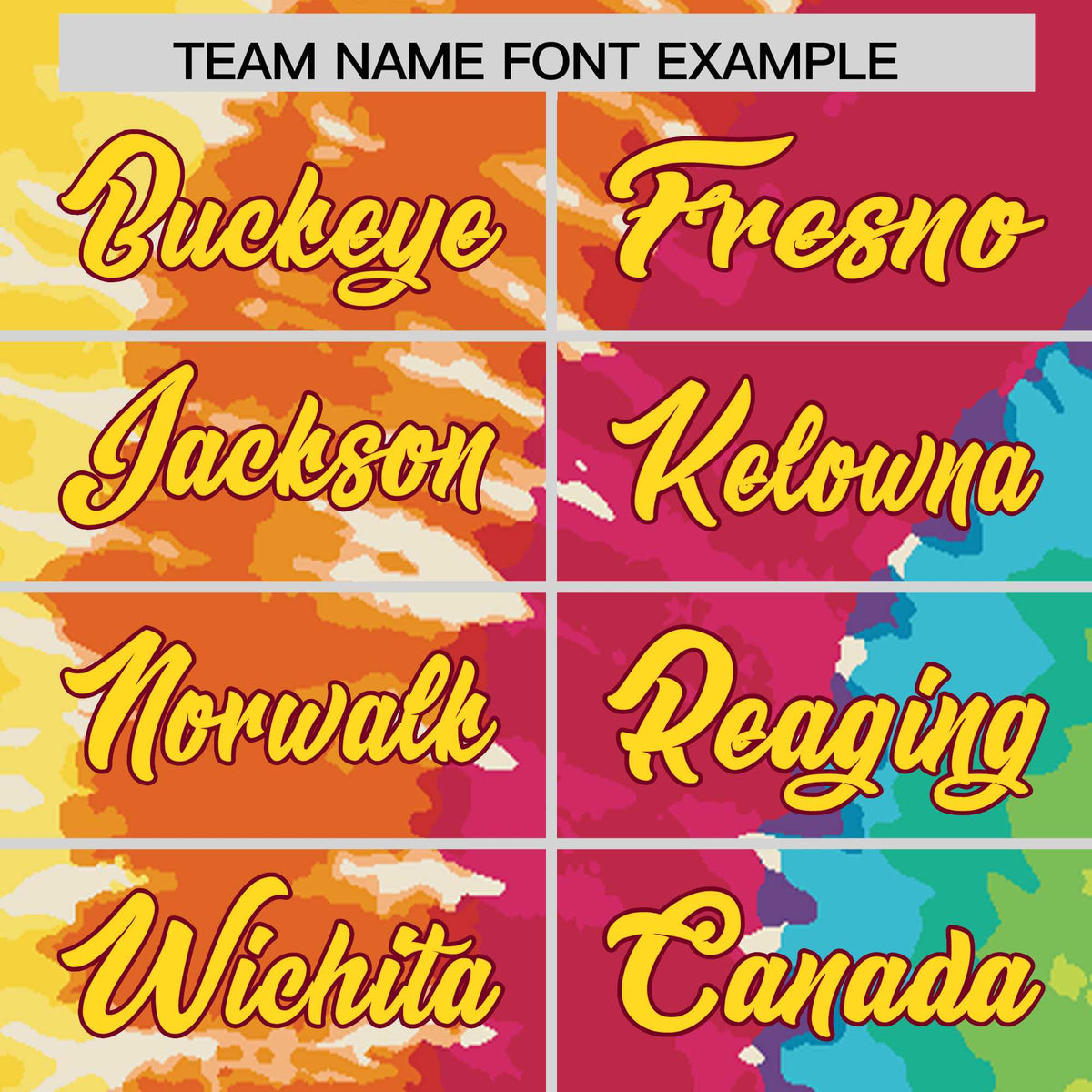 Custom Multi Color Tie-Dye Graffiti Pattern Authentic Baseball Jersey