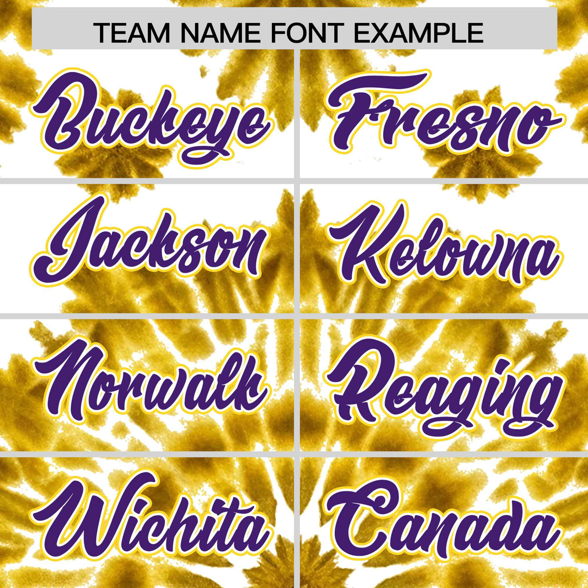 Custom Gold Tie-Dye Graffiti Pattern Authentic Baseball Jersey