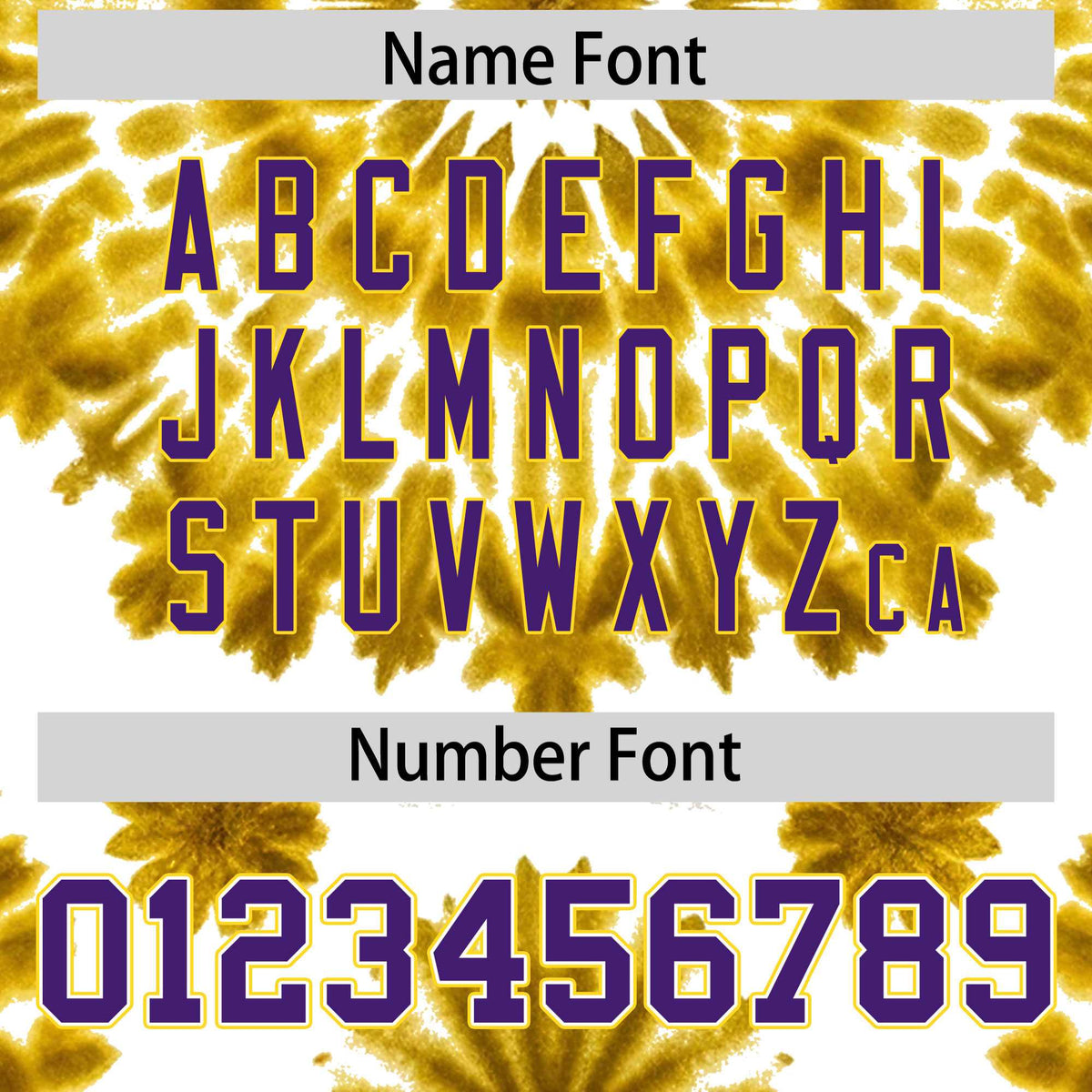 Custom Gold Tie-Dye Graffiti Pattern Authentic Baseball Jersey