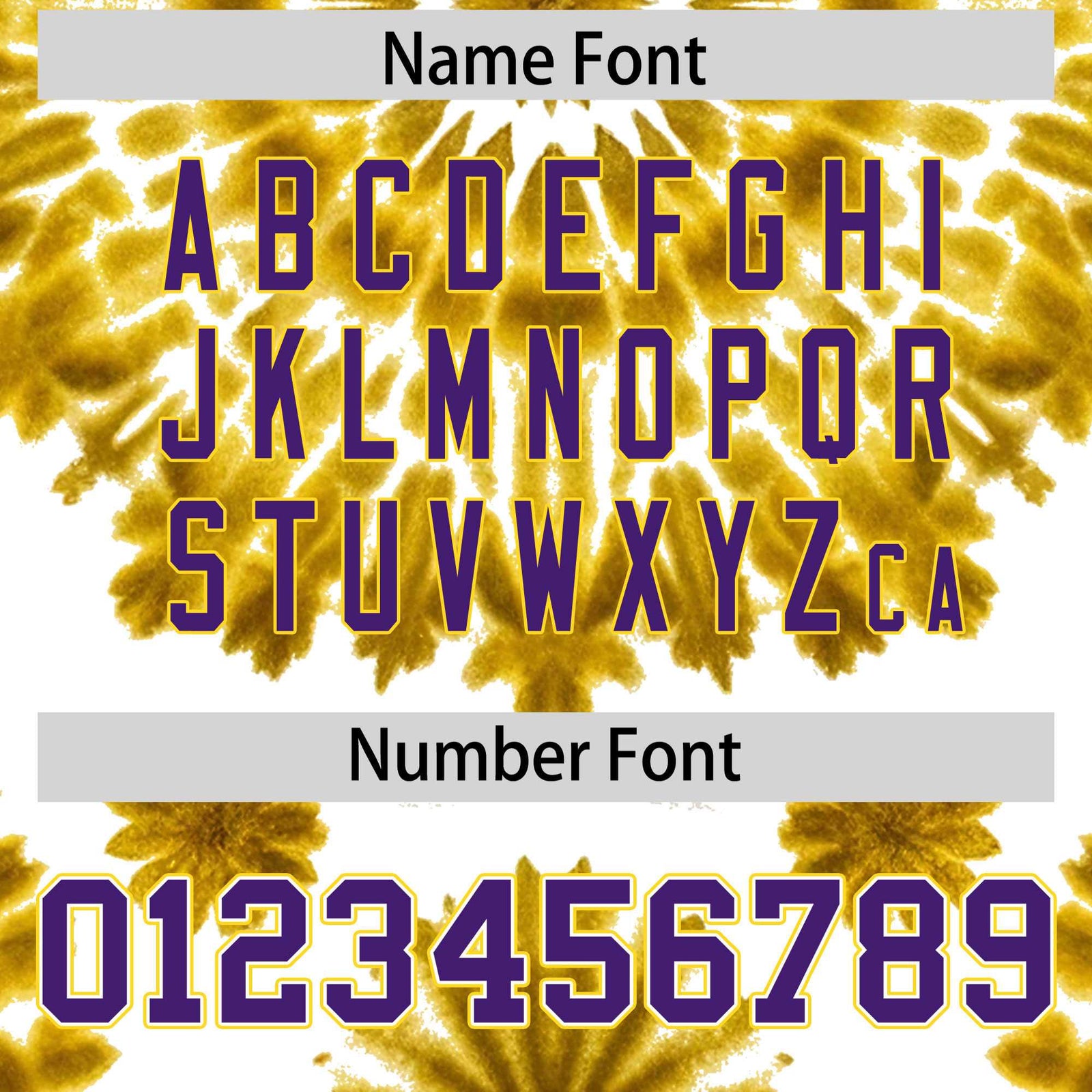 Custom Gold Tie-Dye Graffiti Pattern Authentic Baseball Jersey