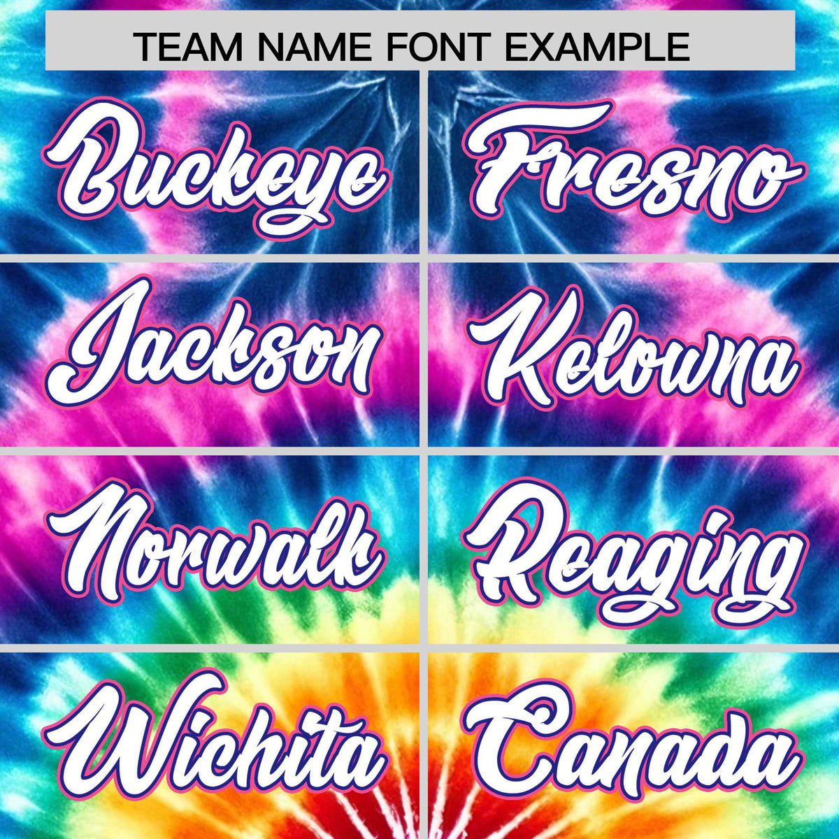 Custom Multi Color Tie-Dye Graffiti Pattern Authentic Baseball Jersey