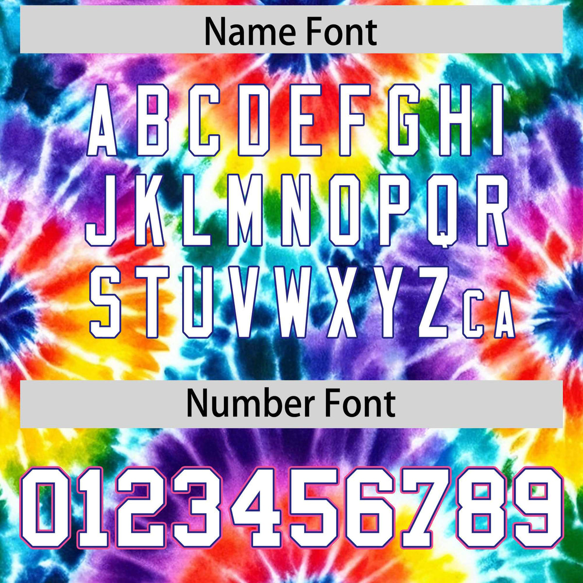 Custom Multi Color Tie-Dye Graffiti Pattern Authentic Baseball Jersey