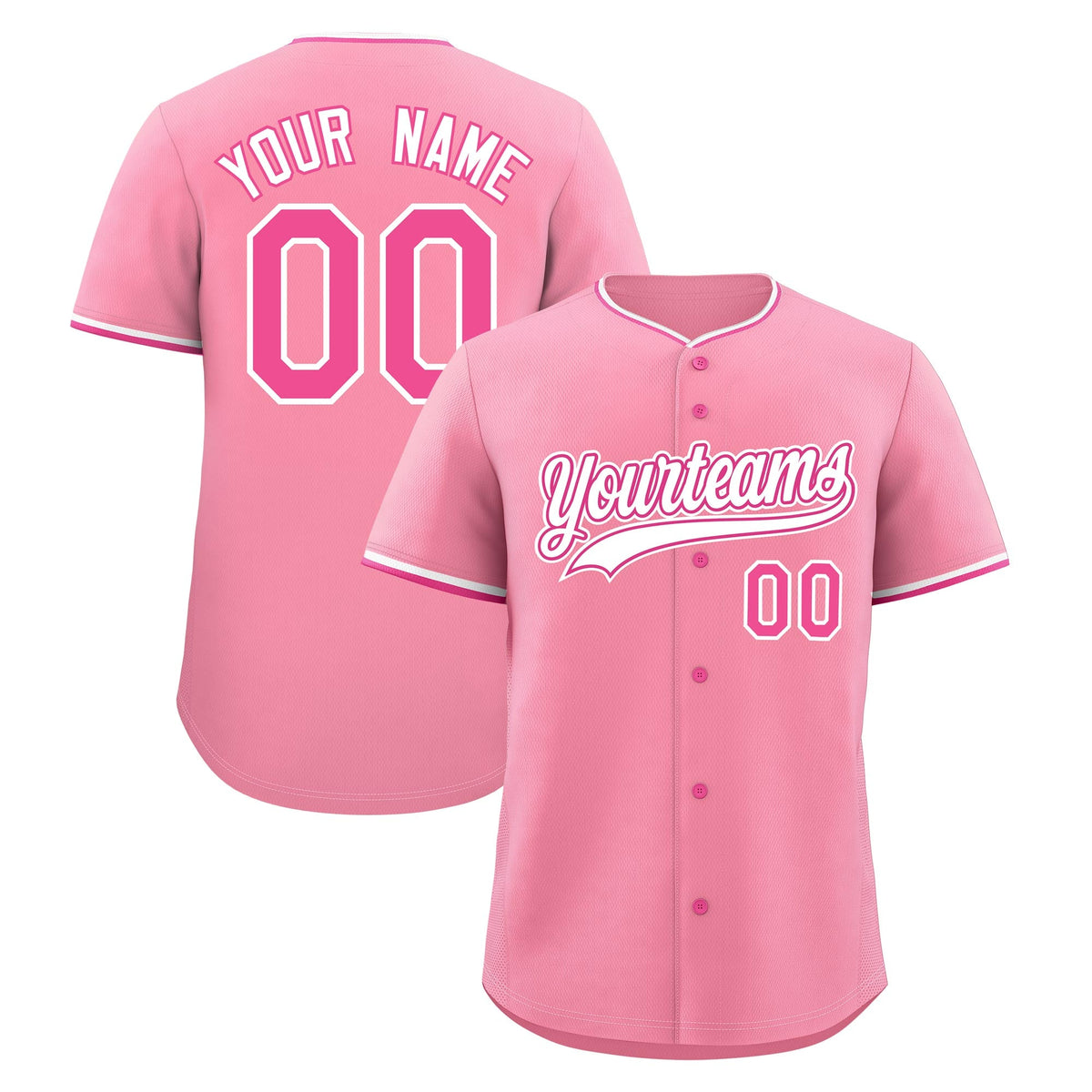 Custom Light Pink White Rose Red Classic Style Stitched Sports Uniform For Men Women Youth Personalized Lightweight Baseball Jersey| KXKSHOP