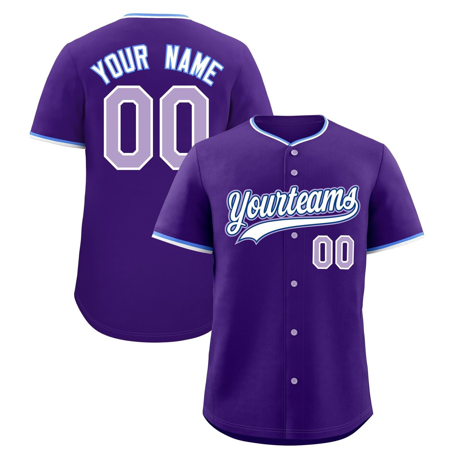 Custom Purple White Royal Classic Style Stitched Sports Uniform For Men Women Youth Personalized Quick Dry Baseball Jersey| KXKSHOP