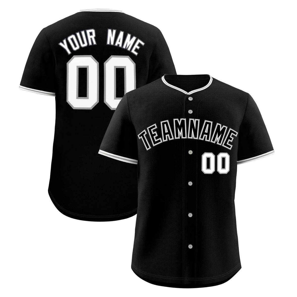 Custom Black Gray White Classic Style Stitched Sports Uniform For Men Women Youth Personalized Quick Dry Baseball Jersey| KXKSHOP