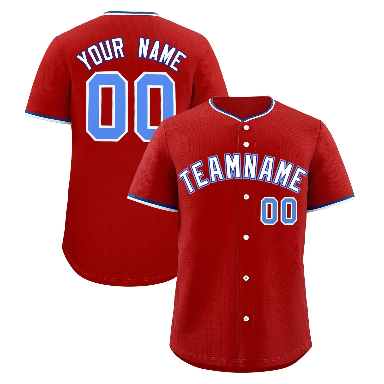 Custom Red White Royal Classic Style Stitched Sports Uniform For Men Women Youth Personalized Lightweight Baseball Jersey| KXKSHOP