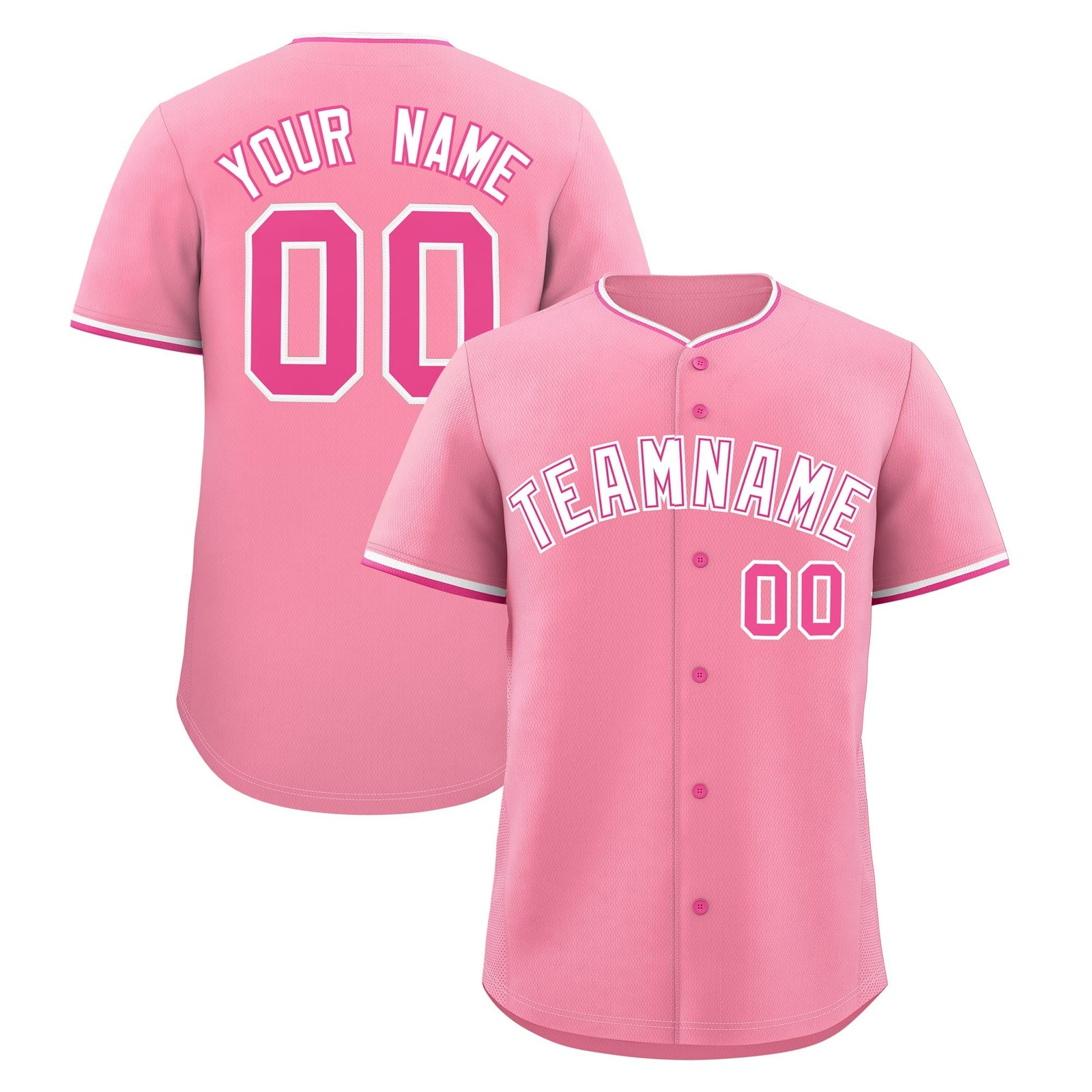 Custom Light Pink White Rose Red Classic Style Stitched Sports Uniform For Men Women Youth Personalized Lightweight Baseball Jersey| KXKSHOP