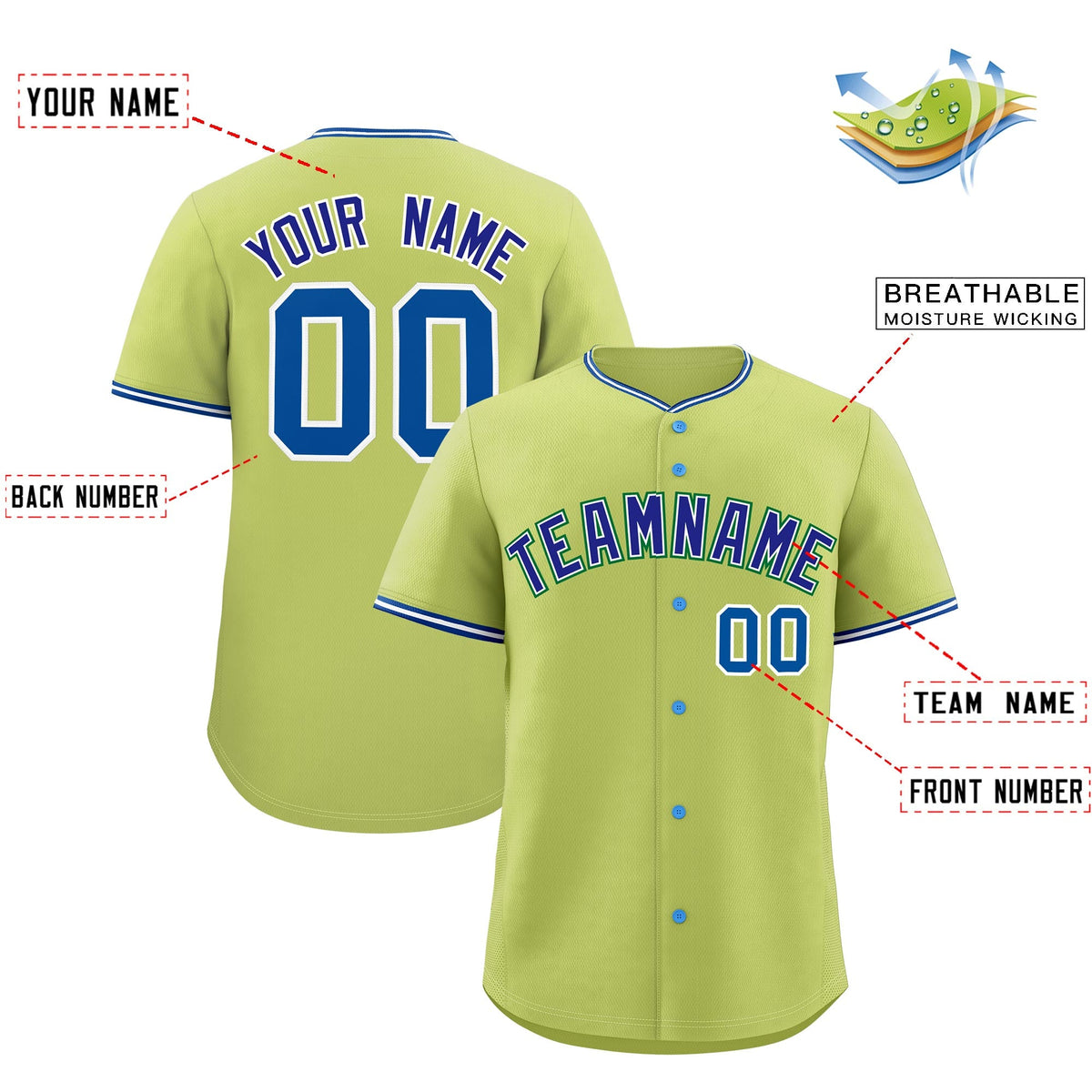 Custom Champagne White Royal Classic Style Stitched Sports Uniform For Men Women Youth Personalized Lightweight Baseball Jersey| KXKSHOP