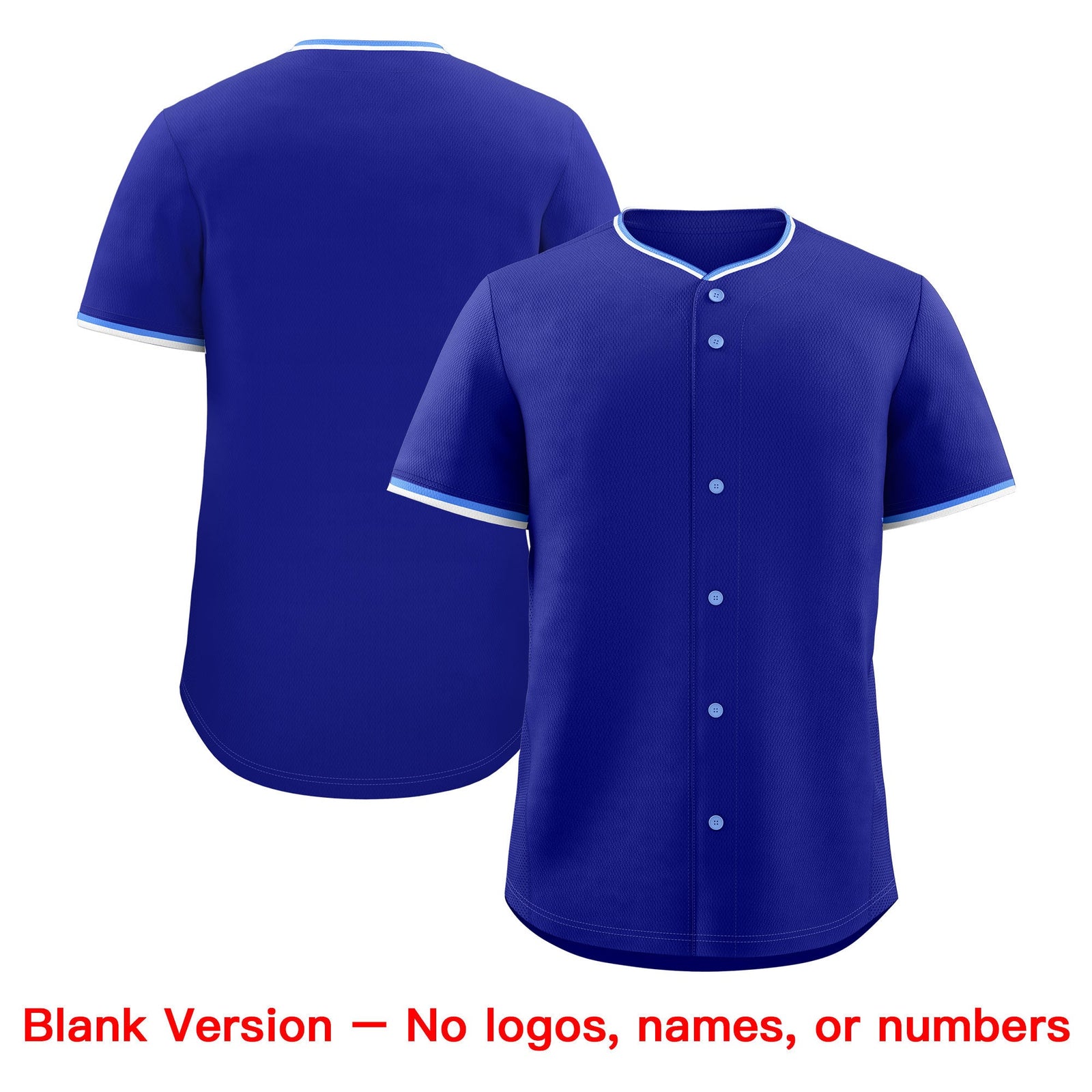 Custom Royal White Light Blue Classic Style Stitched Sports Uniform For Men Women Youth Personalized Lightweight Baseball Jersey| KXKSHOP