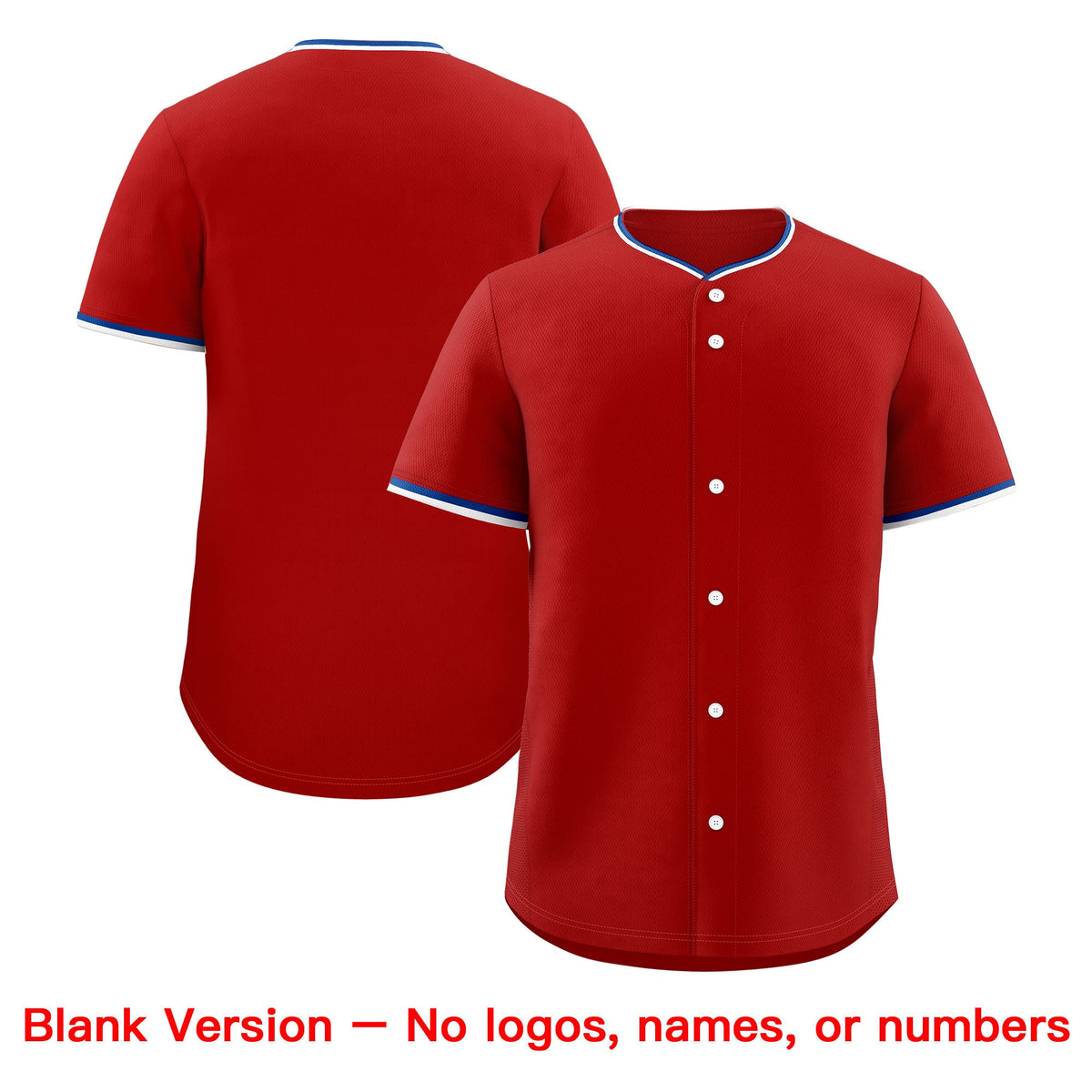 Custom Red White Royal Classic Style Stitched Sports Uniform For Men Women Youth Personalized Lightweight Baseball Jersey| KXKSHOP