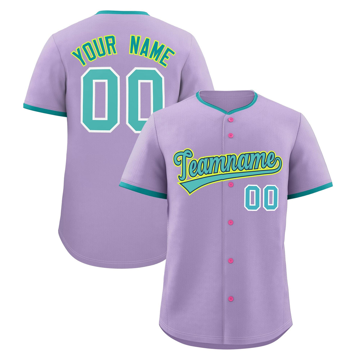 Custom Light Purple Fluorescent Green Midnight Blue Classic Style Stitched Sports Uniform For Men Women Youth Personalized Lightweight Baseball Jersey| KXKSHOP