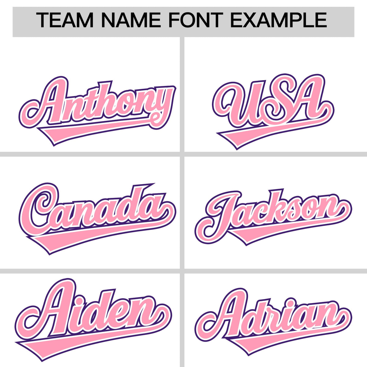 Custom White Light Pink Purple Classic Style Stitched Sports Uniform For Men Women Youth Personalized Quick Dry Baseball Jersey| KXKSHOP