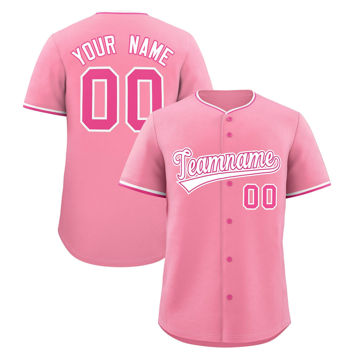 Custom Light Pink White Rose Red Classic Style Stitched Sports Uniform For Men Women Youth Personalized Lightweight Baseball Jersey| KXKSHOP