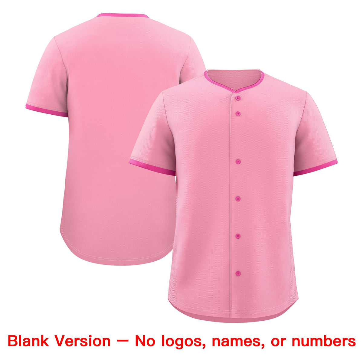 Custom Light Pink Rose Red Teal Classic Style Stitched Sports Uniform For Men Women Youth Personalized Quick Dry Baseball Jersey| KXKSHOP
