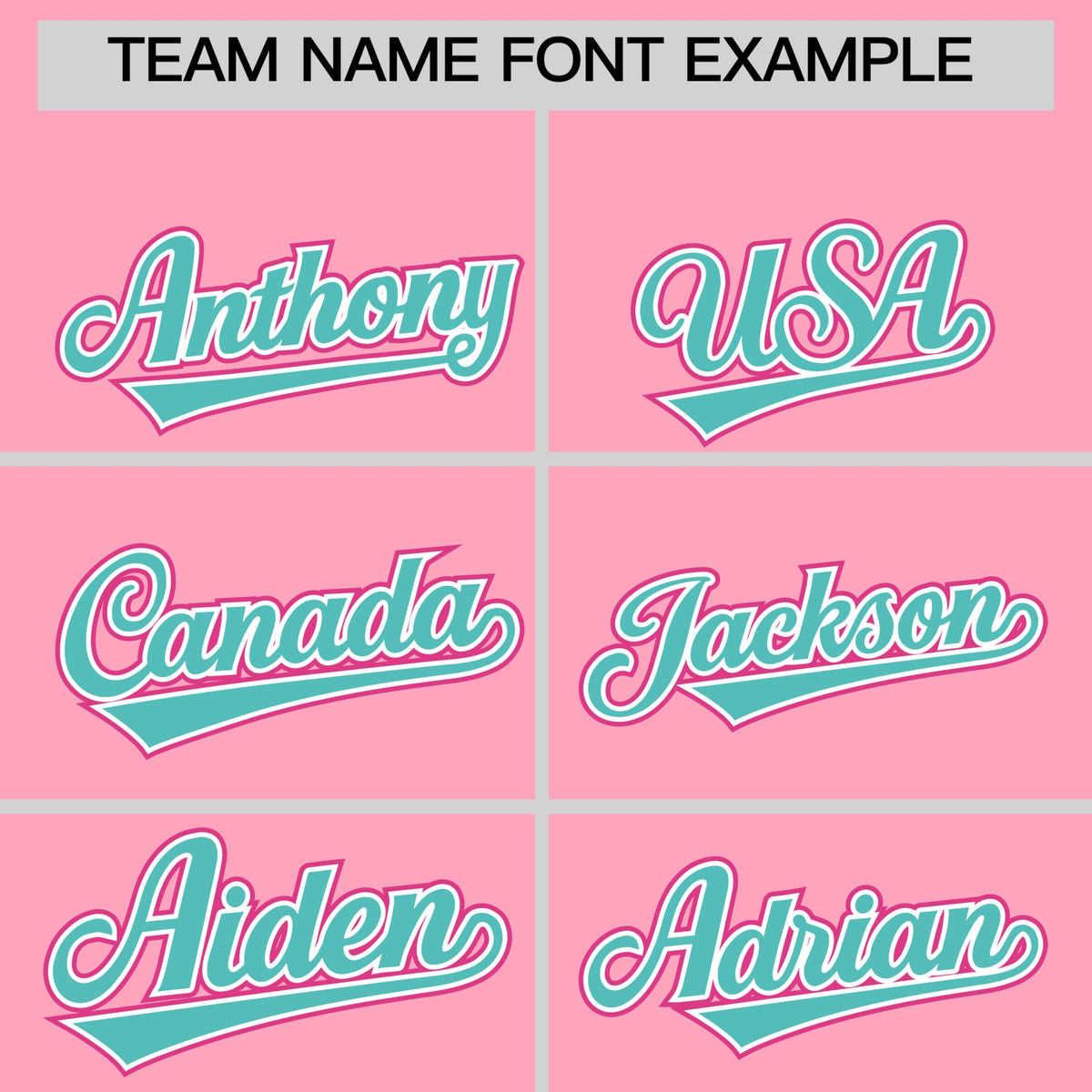 Custom Light Pink Rose Red Teal Classic Style Stitched Sports Uniform For Men Women Youth Personalized Quick Dry Baseball Jersey| KXKSHOP