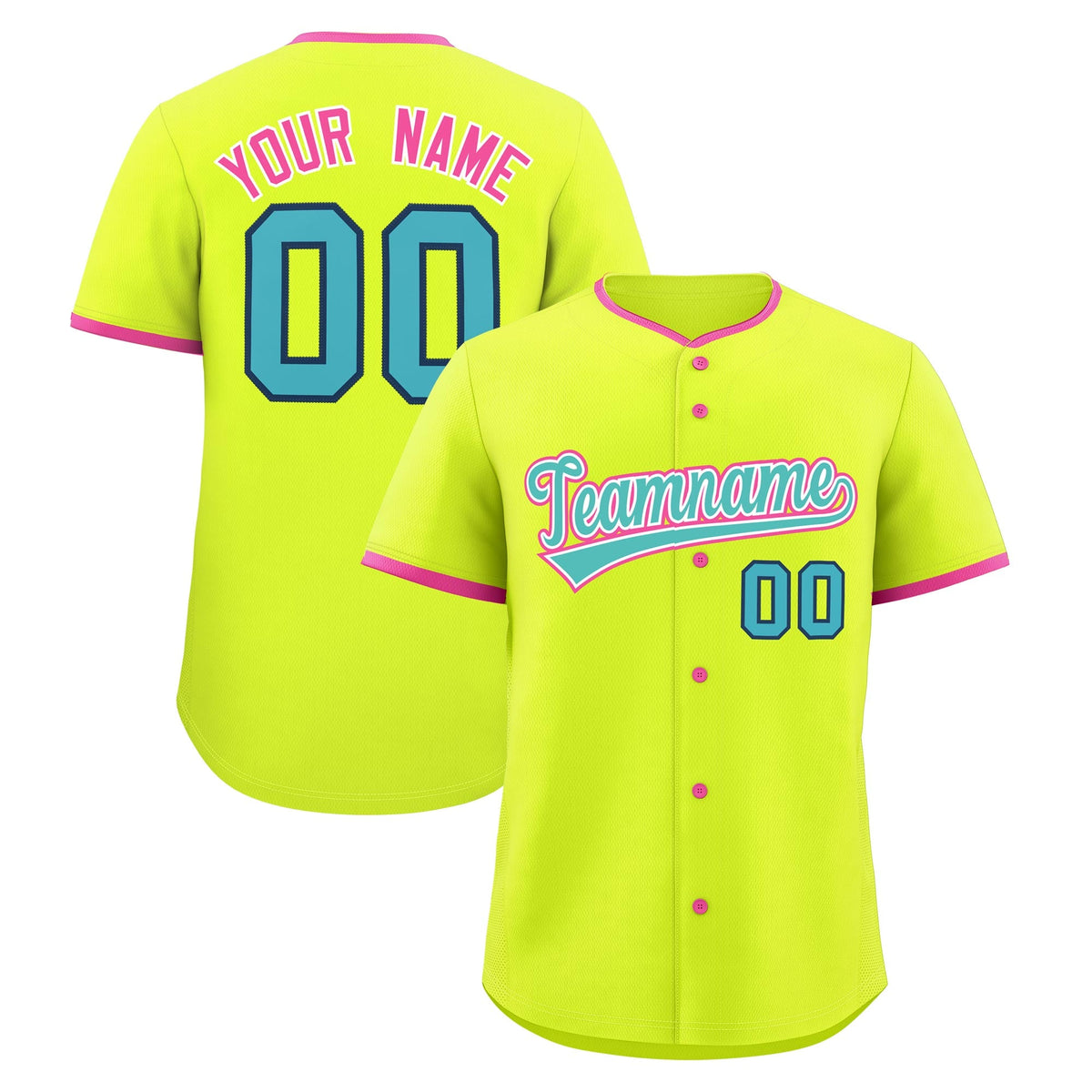 Custom Fluorescent Green Rose Red Teal Classic Style Stitched Sports Uniform For Men Women Youth Personalized Lightweight Baseball Jersey| KXKSHOP