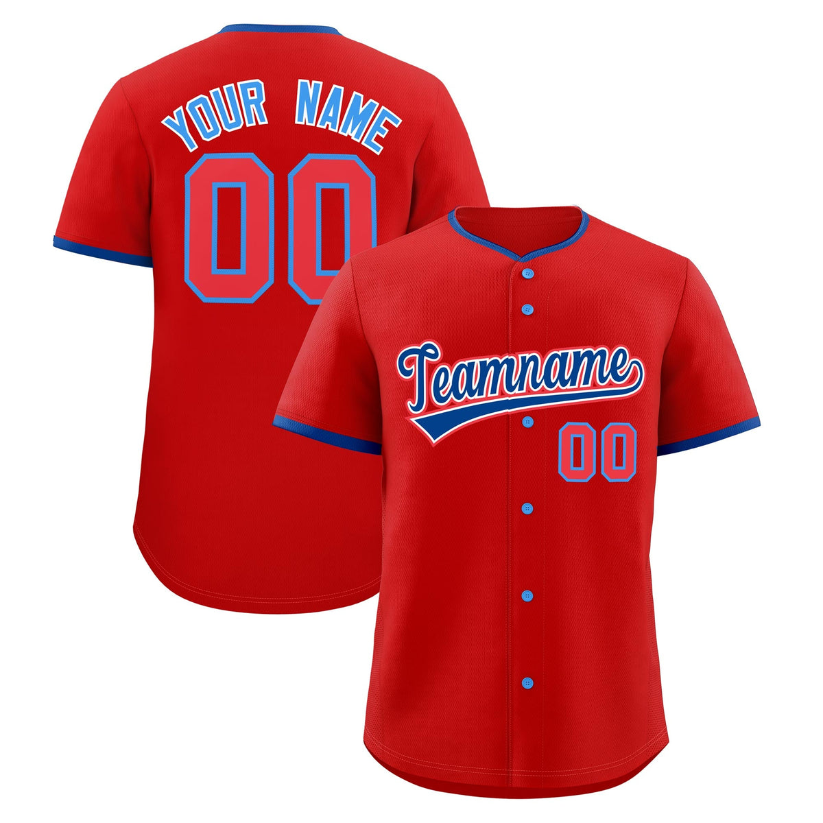 Custom Red Royal White Classic Style Stitched Sports Uniform For Men Women Youth Personalized Lightweight Baseball Jersey| KXKSHOP