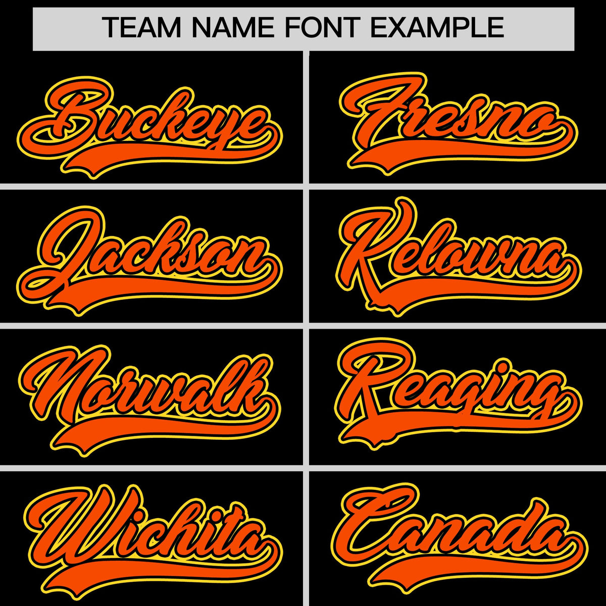 Custom Black Orange Gold Classic Style Stitched Sports Uniform For Men Women Youth Personalized Quick Dry Baseball Jersey| KXKSHOP