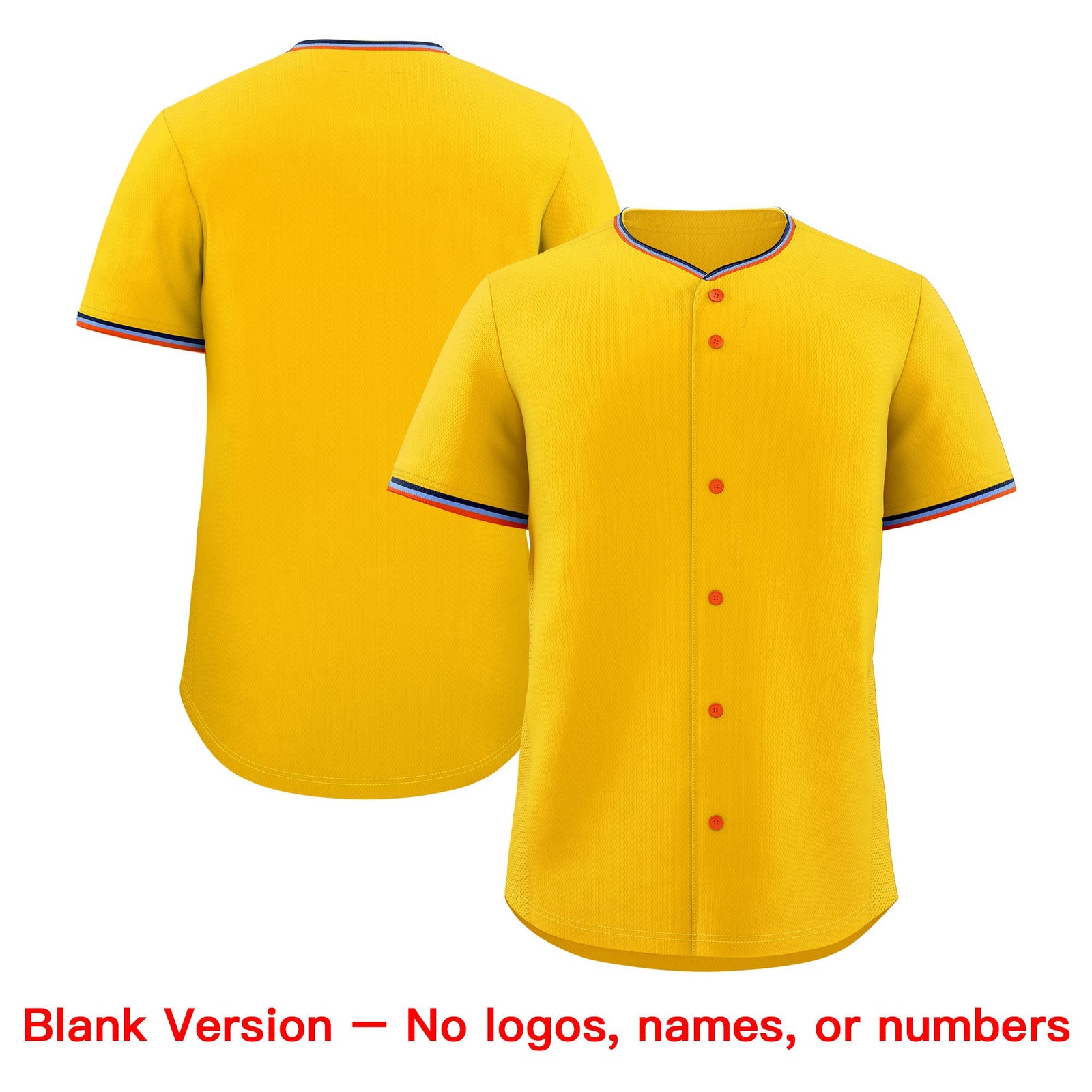 Custom Yellow Powder Blue Black Classic Style Stitched Sports Uniform For Men Women Youth Personalized Lightweight Baseball Jersey| KXKSHOP