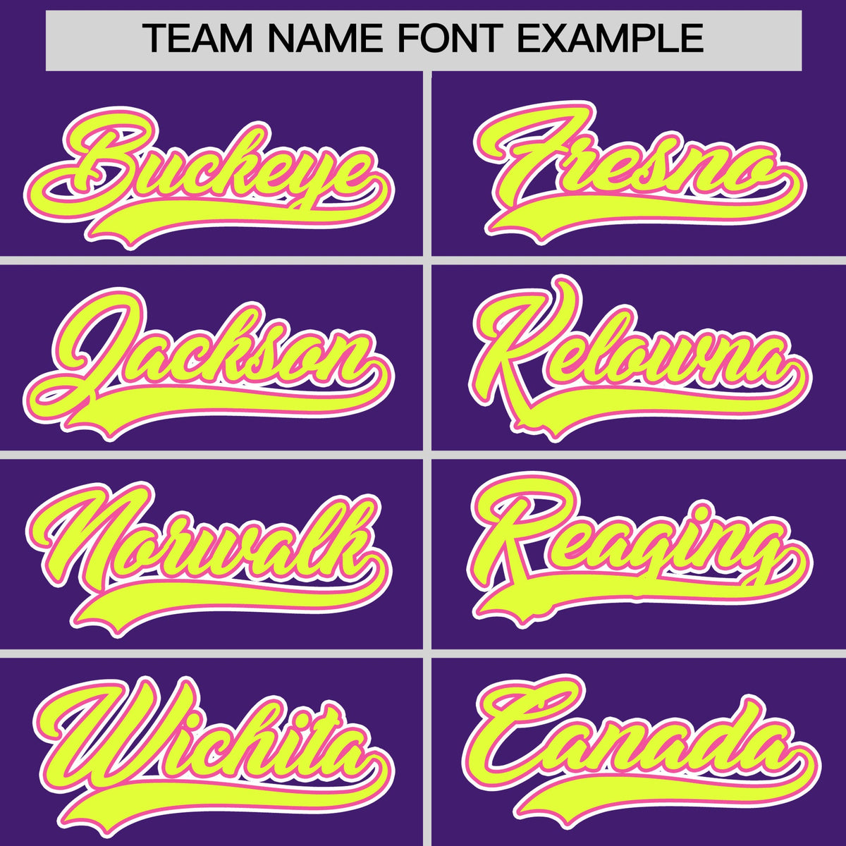 Custom Purple Rose Red Fluorescent Green Classic Style Stitched Sports Uniform For Men Women Youth Personalized Lightweight Baseball Jersey| KXKSHOP