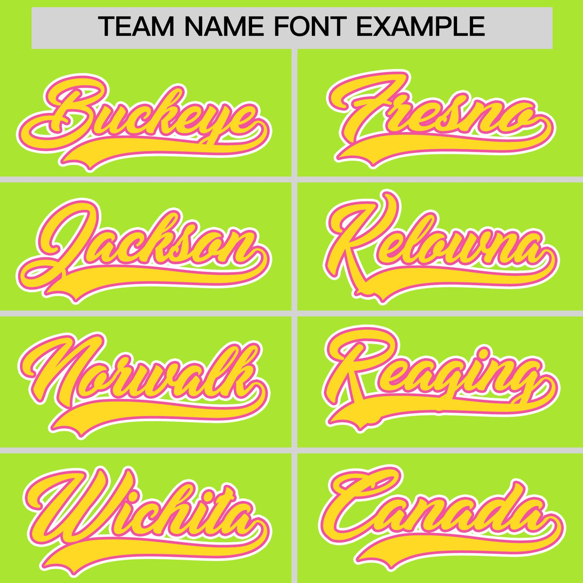 Custom Neon Green Gold Pink Classic Style Stitched Sports Uniform For Men Women Youth Personalized Quick Dry Baseball Jersey| KXKSHOP
