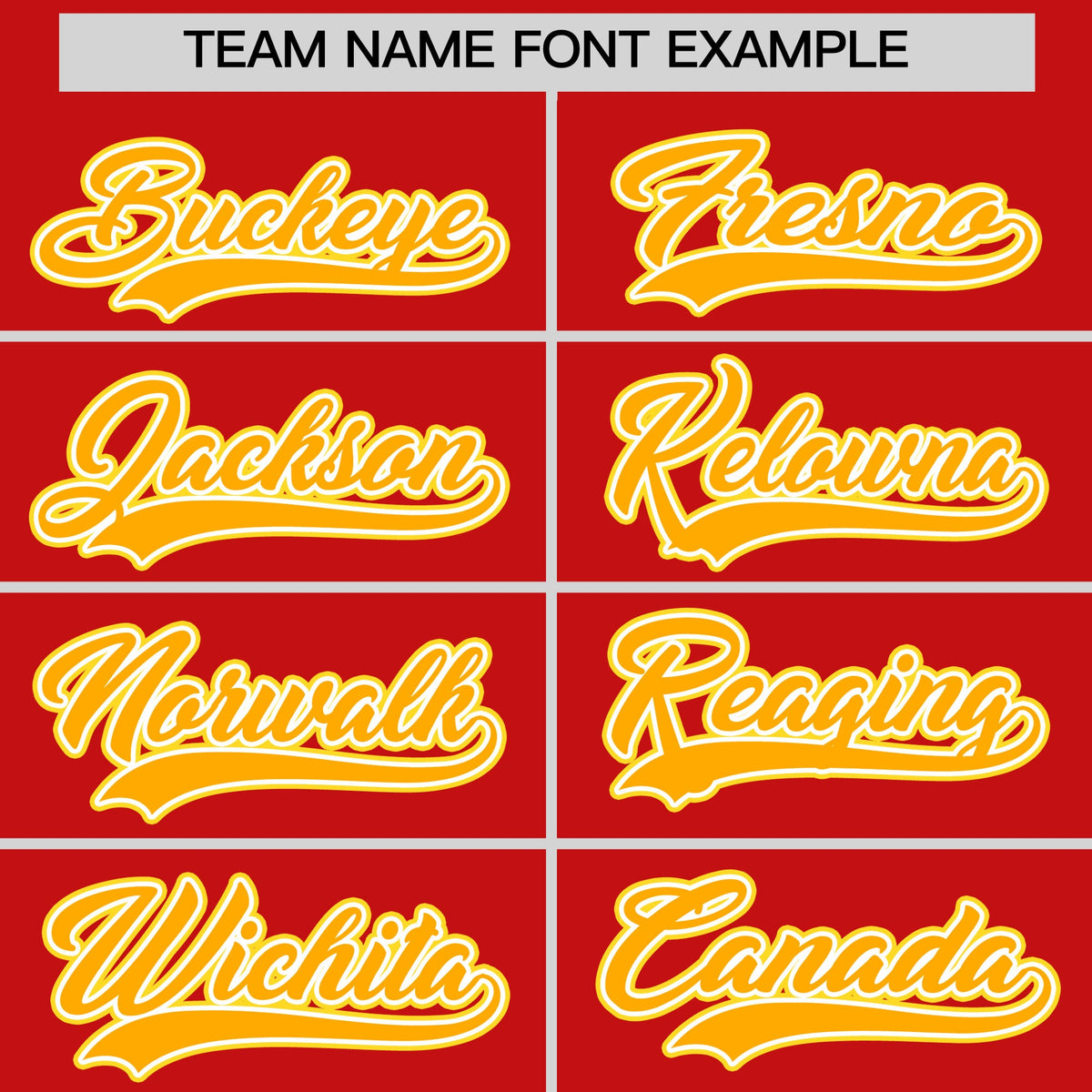 Custom Red Yellow White Classic Style Stitched Sports Uniform For Men Women Youth Personalized Quick Dry Baseball Jersey| KXKSHOP