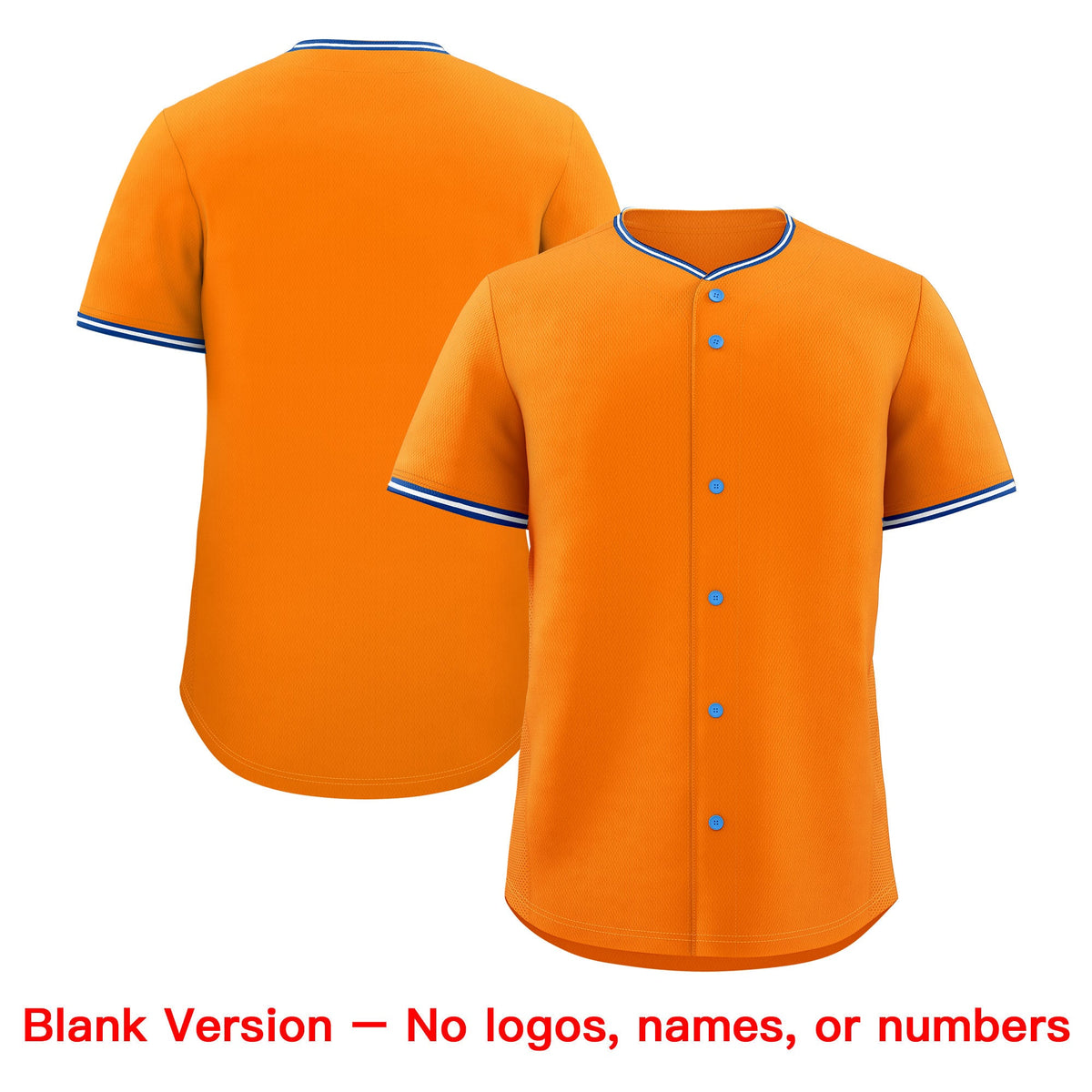 Custom Orange White Royal Classic Style Stitched Sports Uniform For Men Women Youth Personalized Lightweight Baseball Jersey| KXKSHOP