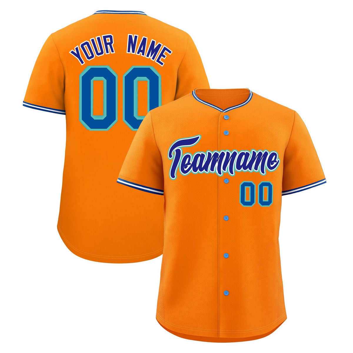 Custom Orange White Royal Classic Style Stitched Sports Uniform For Men Women Youth Personalized Lightweight Baseball Jersey| KXKSHOP