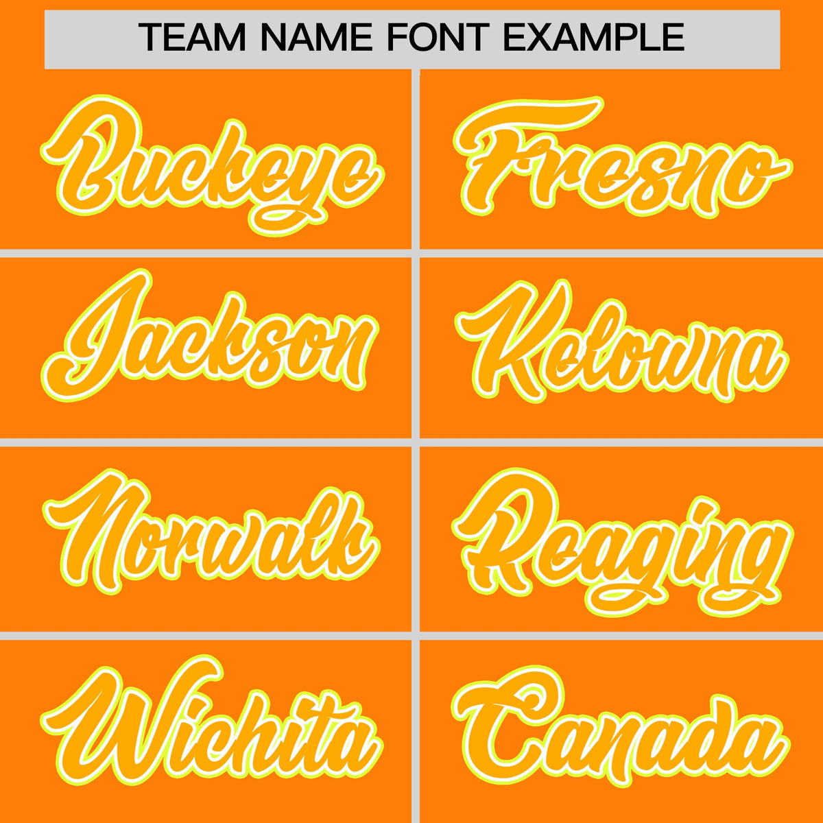 Custom Orange Yellow White Classic Style Stitched Sports Uniform For Men Women Youth Personalized Quick Dry Baseball Jersey| KXKSHOP