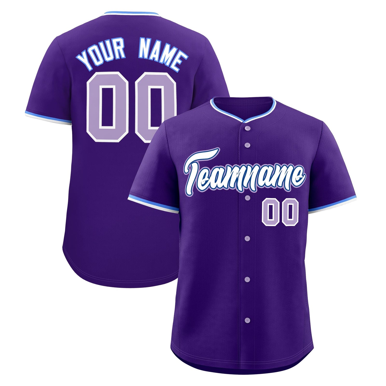 Custom Purple White Royal Classic Style Stitched Sports Uniform For Men Women Youth Personalized Quick Dry Baseball Jersey| KXKSHOP