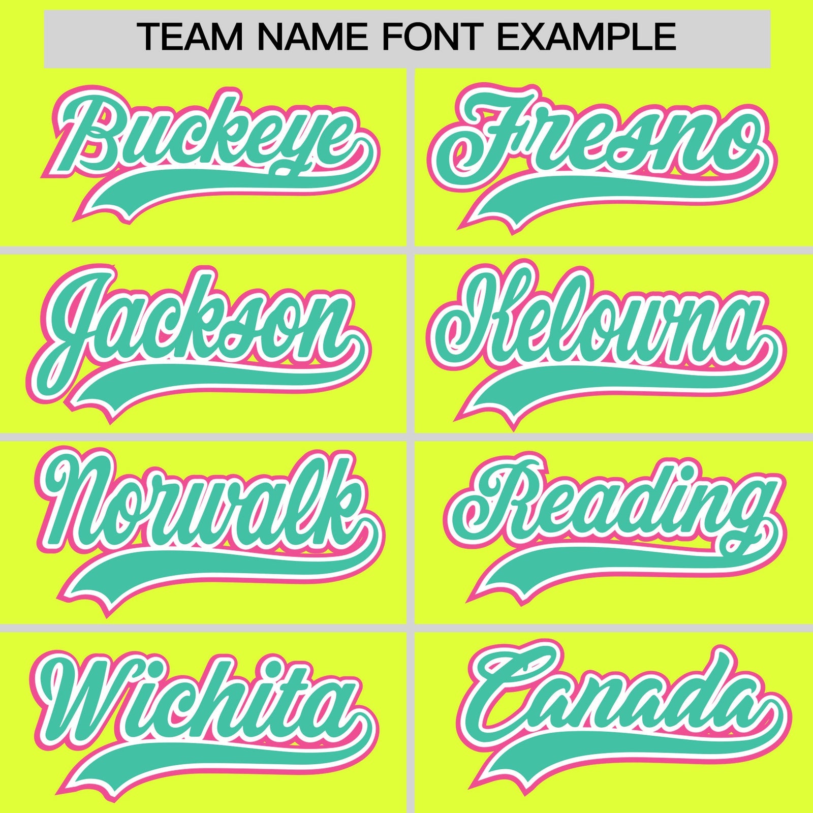 Custom Fluorescent Green Classic Style Stitched Sports Uniform Personalized For Teams Quick Dry Baseball Jersey| KXKSHOP