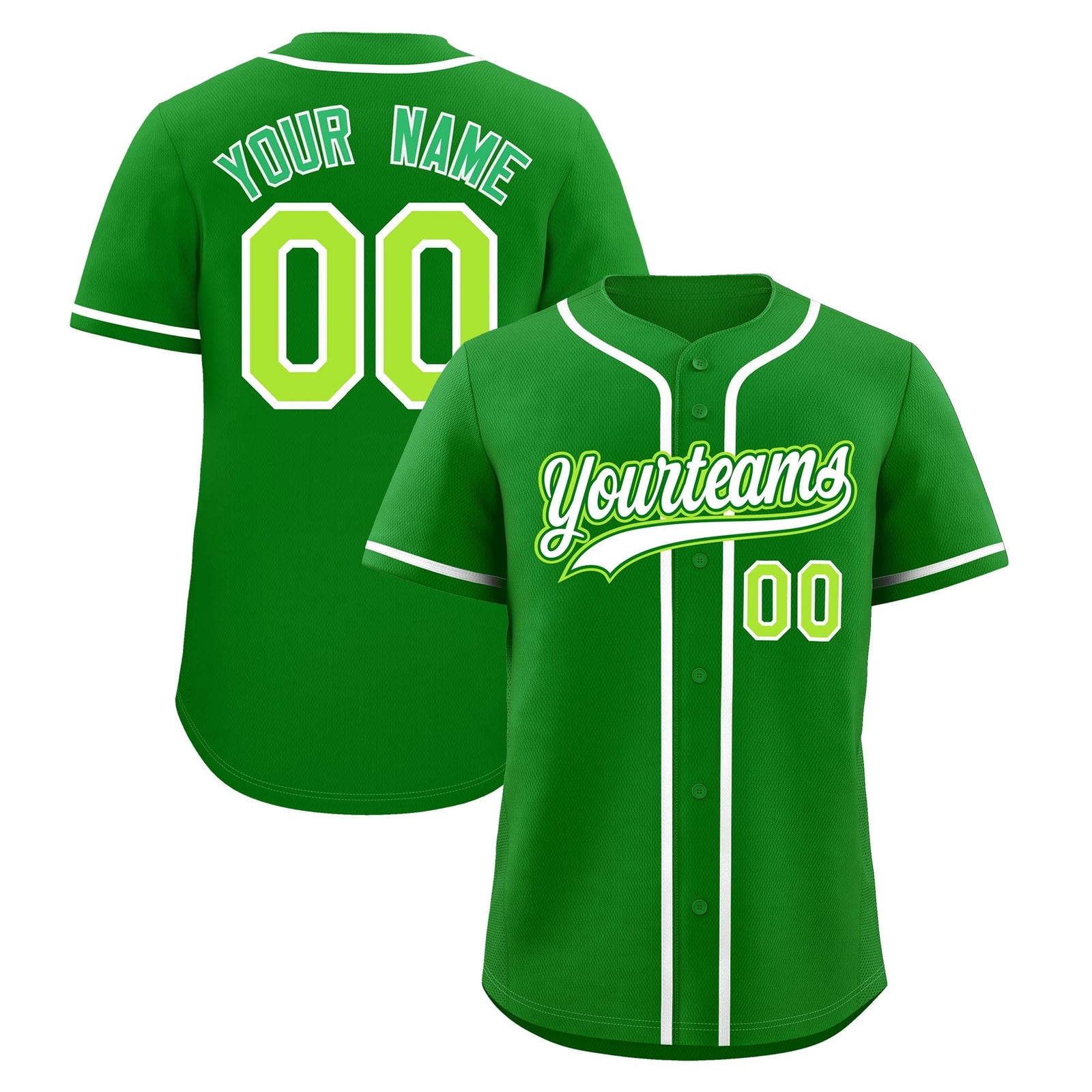 Custom Kelly Green Classic Style Stitched Sports Uniform Personalized For Teams Lightweight Baseball Jersey| KXKSHOP