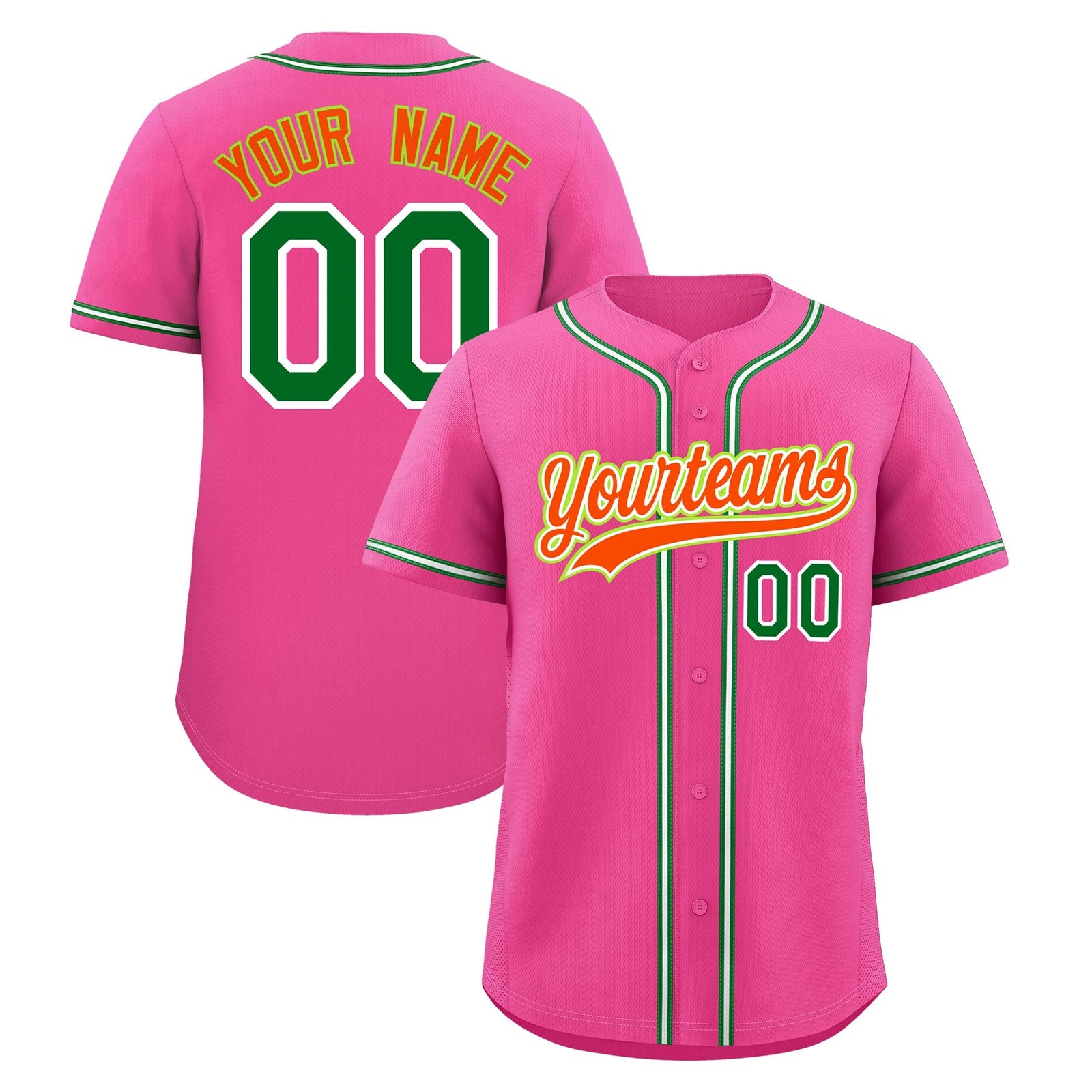 Custom Pink Classic Style Stitched Sports Uniform Personalized For Teams Lightweight Baseball Jersey| KXKSHOP