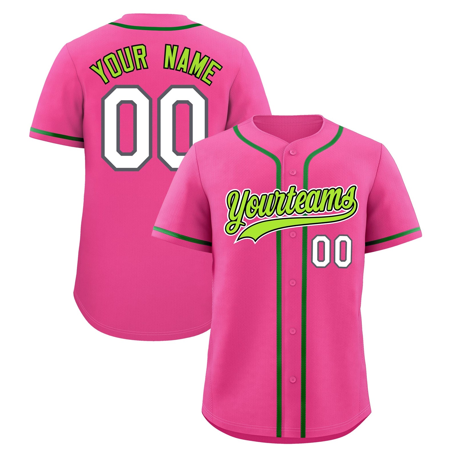 Custom Pink Classic Style Stitched Sports Uniform Personalized For Teams Quick Dry Baseball Jersey| KXKSHOP