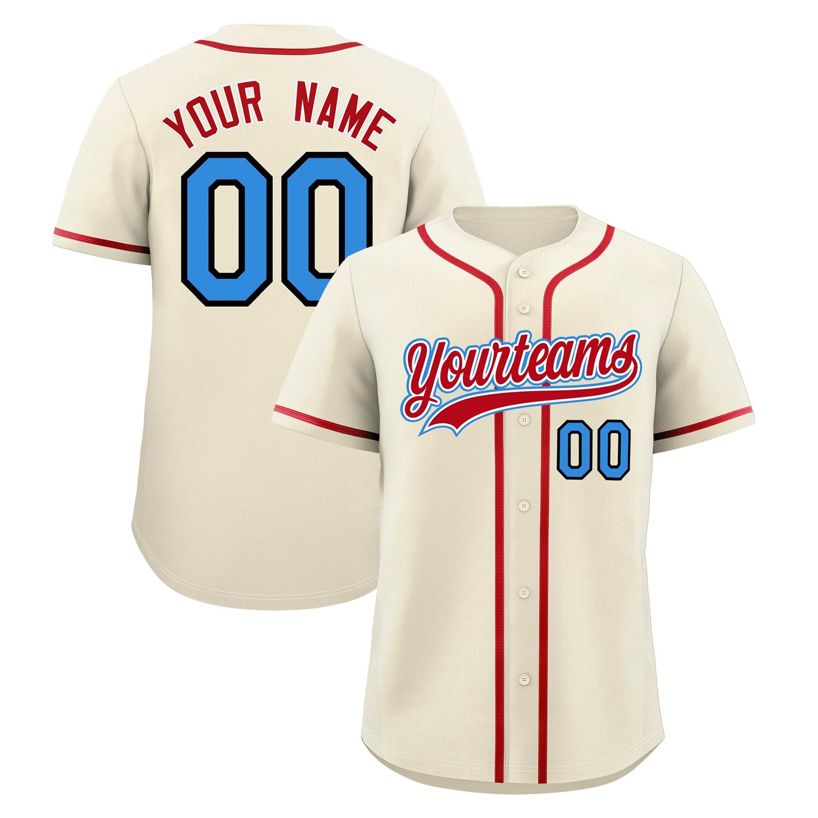 Custom Cream Classic Style Stitched Sports Uniform Personalized For Teams Quick Dry Baseball Jersey| KXKSHOP