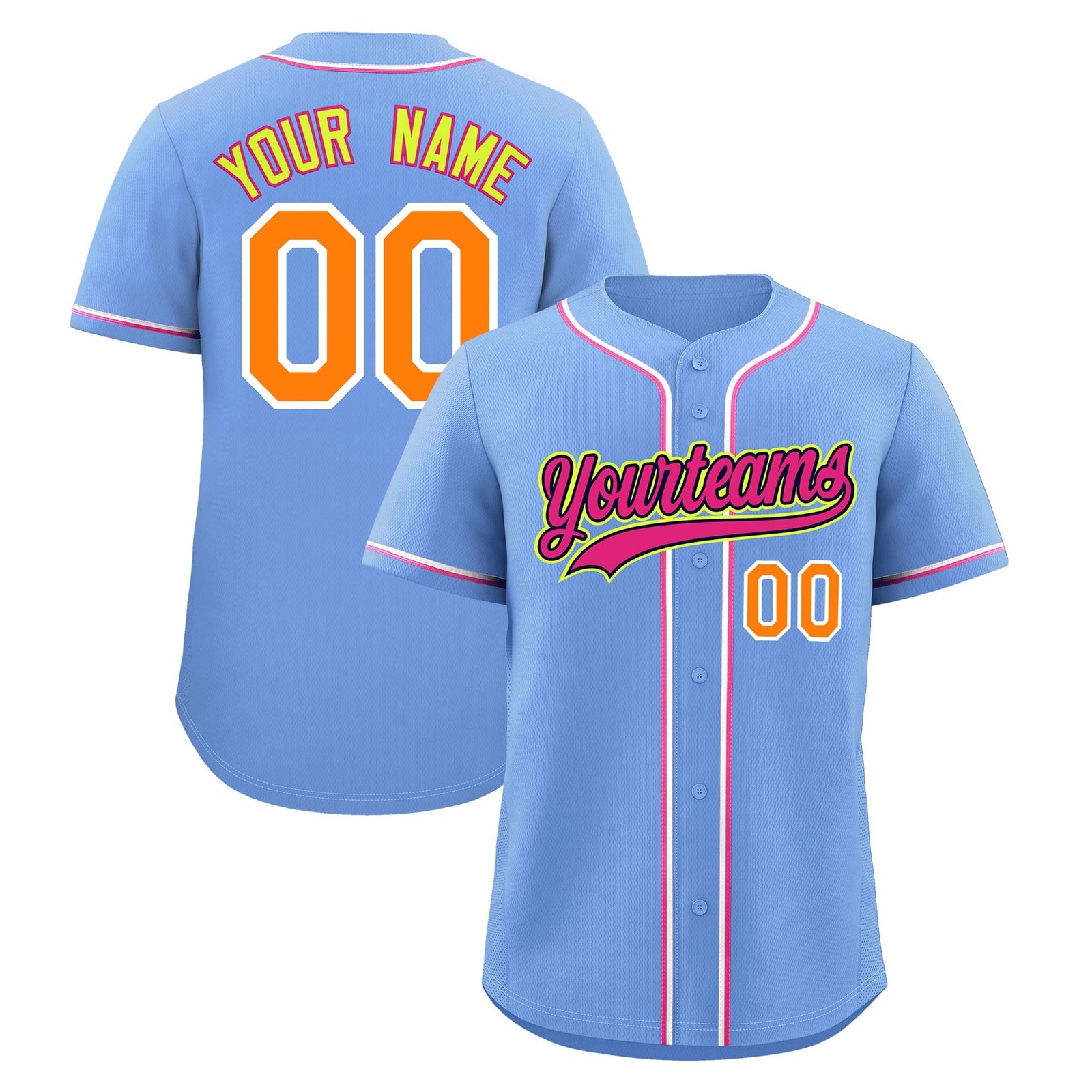 Custom Light Blue Classic Style Stitched Sports Uniform Personalized For Teams Lightweight Baseball Jersey| KXKSHOP